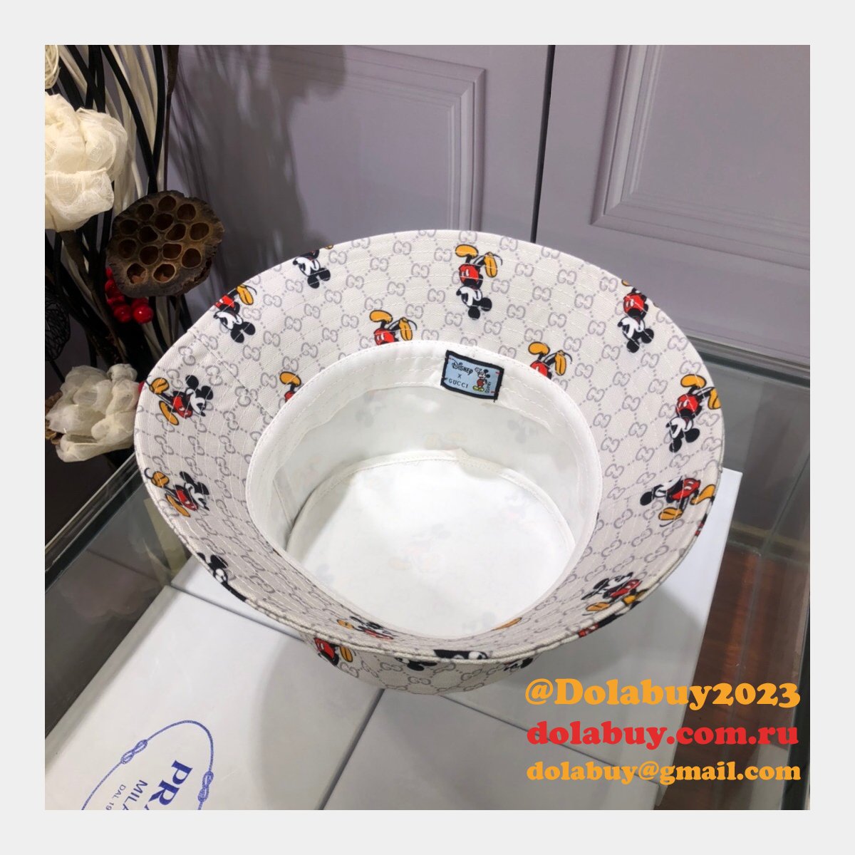 7 Star Gucci Mickey fisherman hat