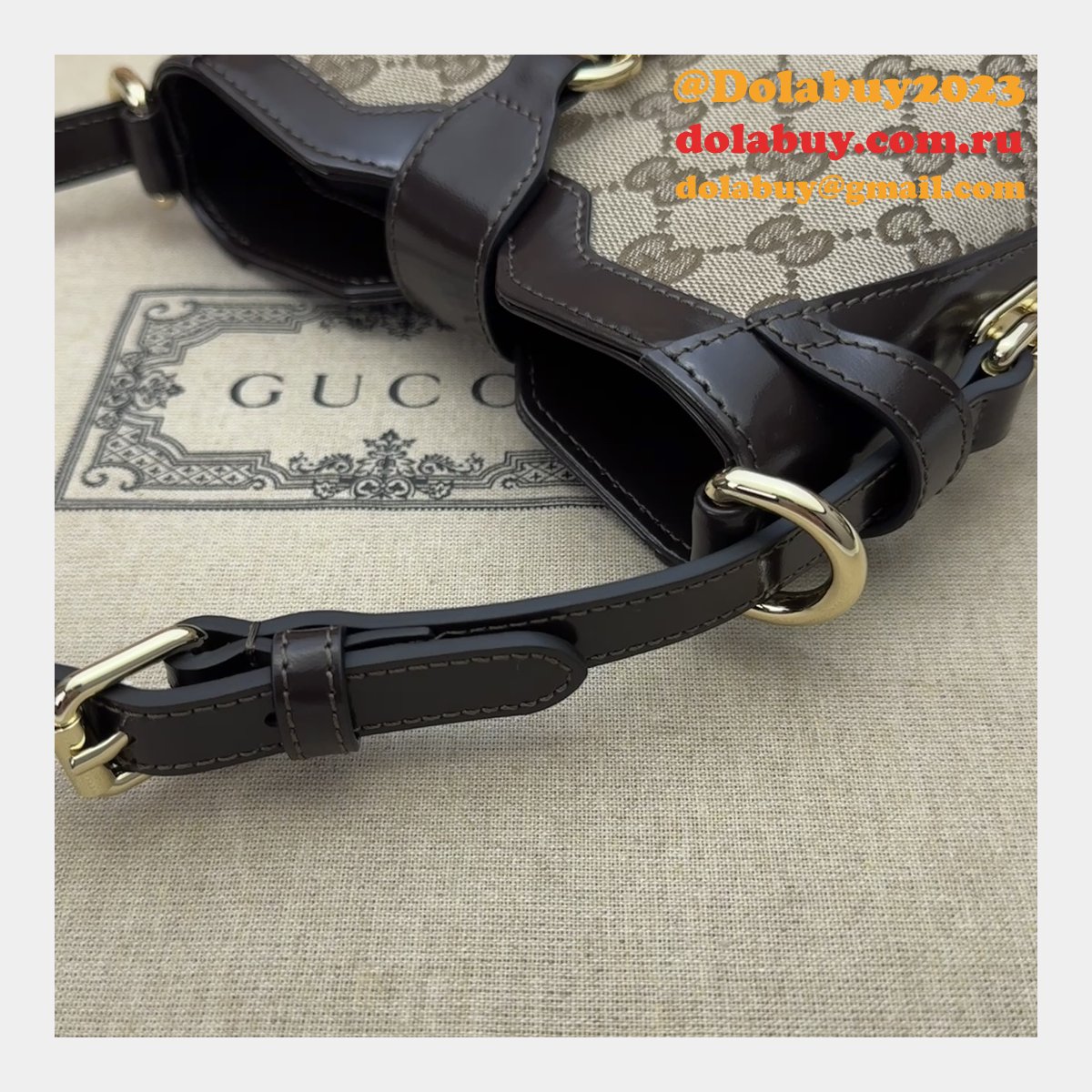 Original GG Small 782919 Gucci Designer Fake Bucket Bag