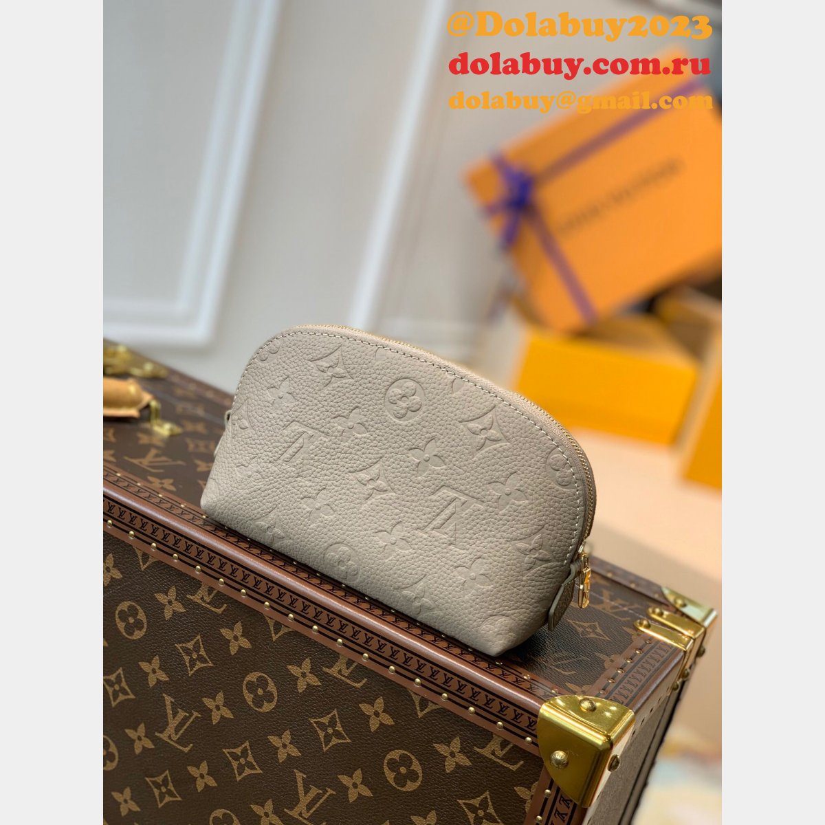 Louis Vuitton Fake M47515 Designer Makeup Bag Cosmetic Pouch