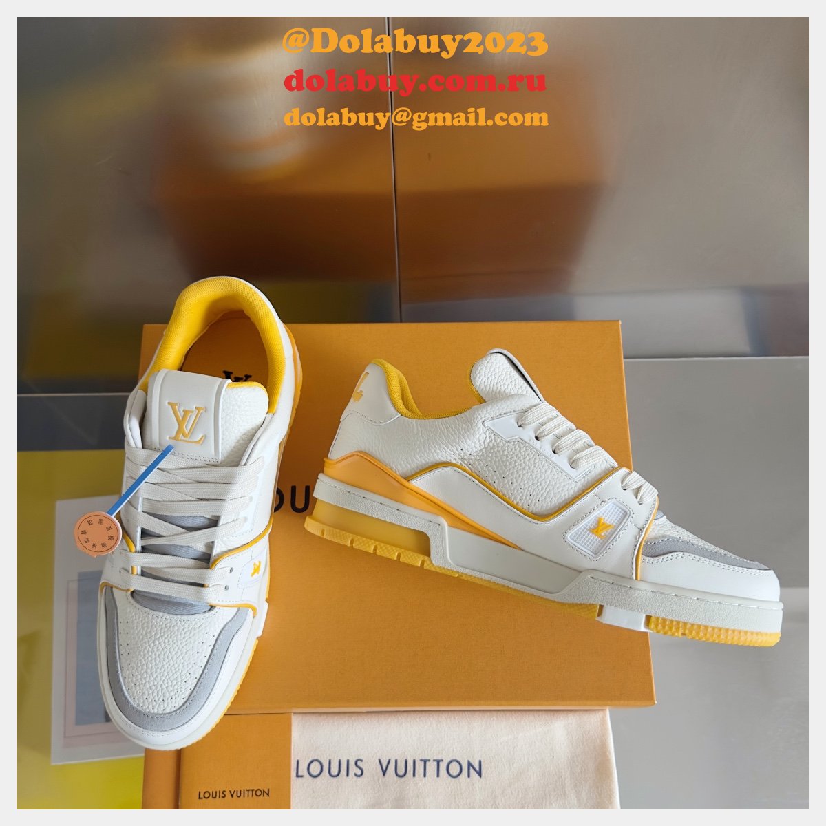 Top Quality LV Knockoff Shoes Trainer Sneaker Wholesale