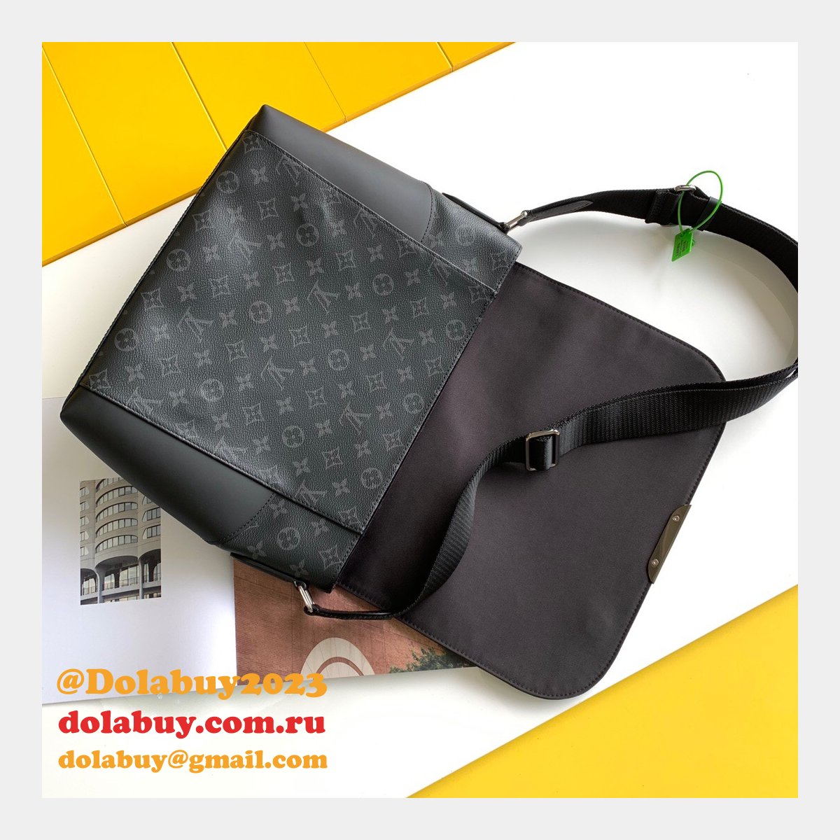 Louis Vuitton Replicas Messenger Explorer MM Monogram Eclipse M40539