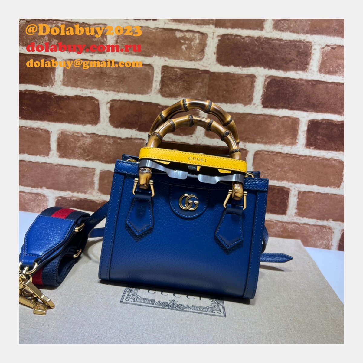 Gucci designer replica 702732 Diana mini tote bag leather