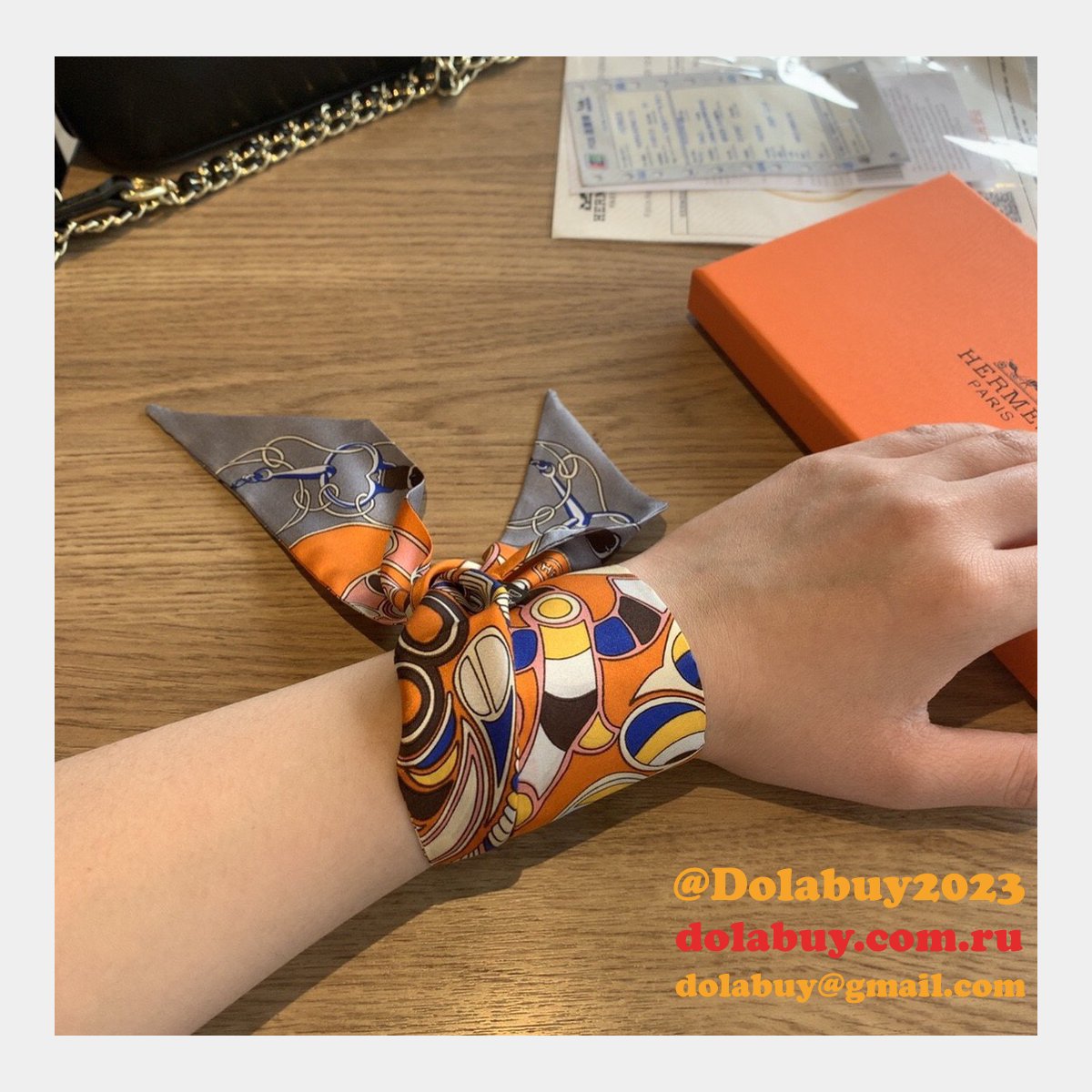 Hermes Top Quality H Twill silk scarf