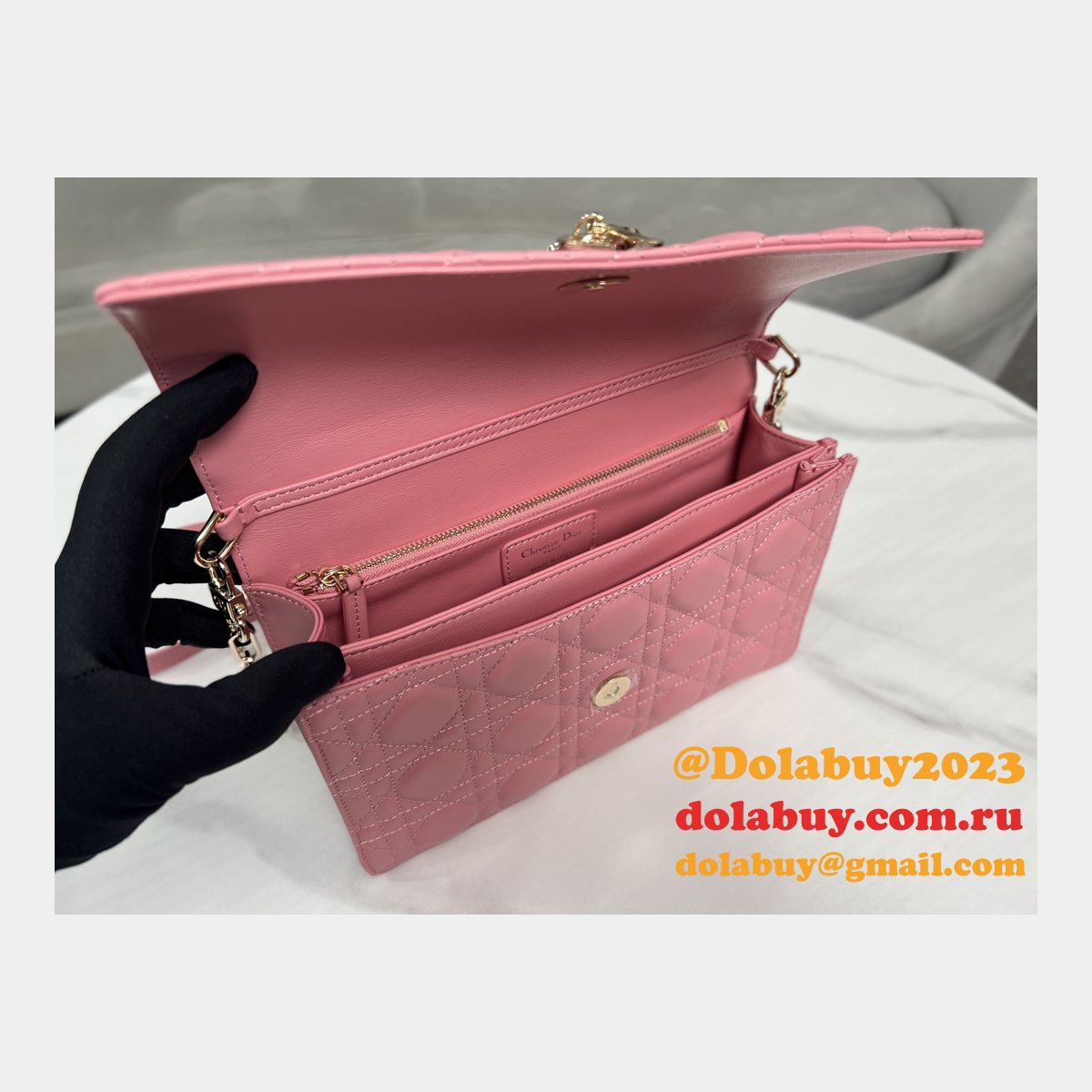 Luxury MISS DIOR LAMBSKIN 9212 Fashion LADY BAG