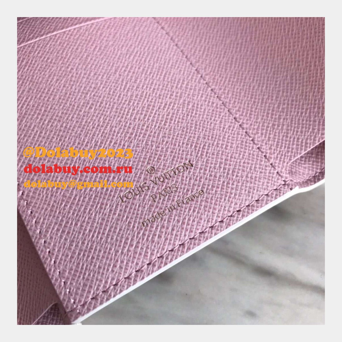 Top Quality LV Enveloppe Carte de Visite M64022