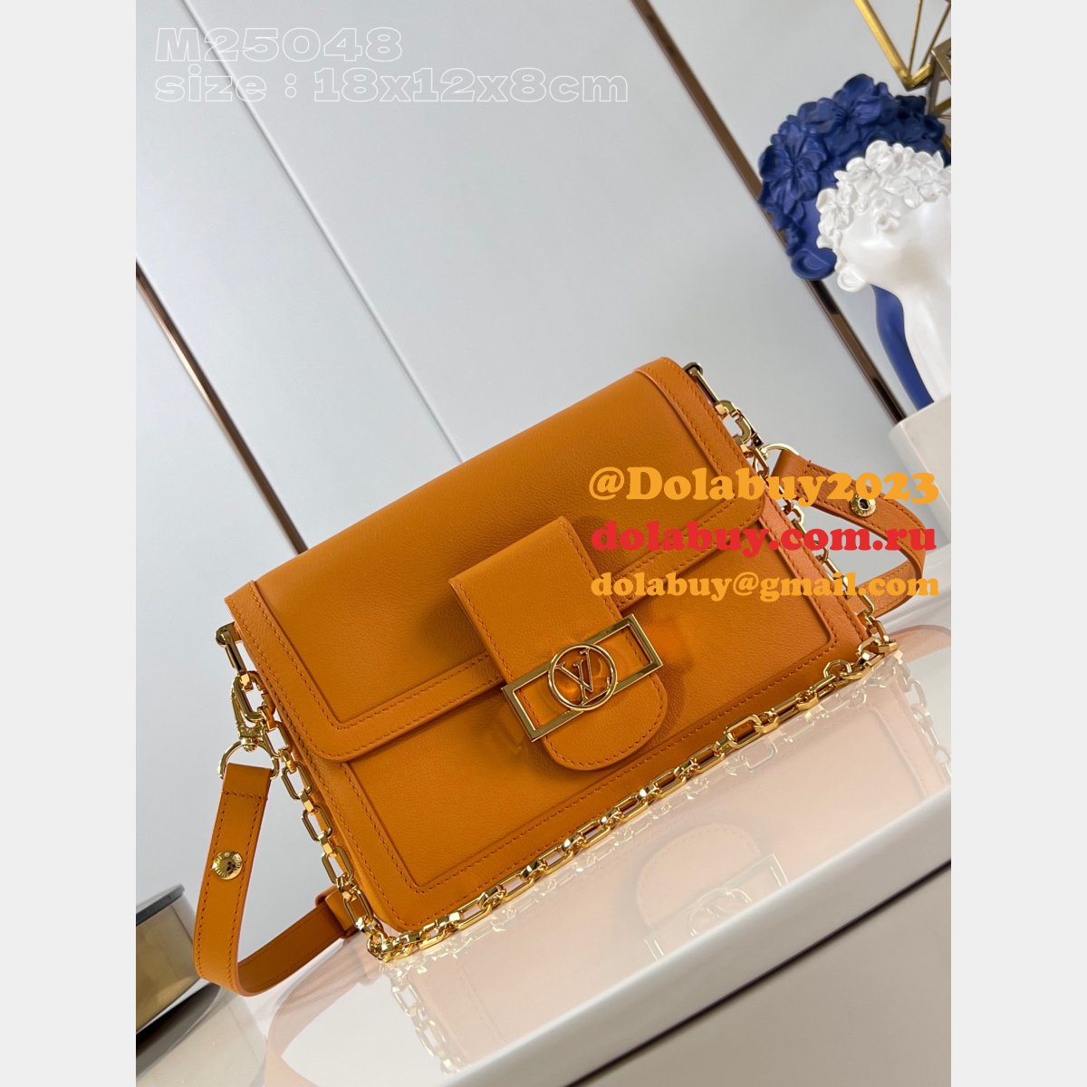 Sale Fake Louis Vuitton Dauphine Soft MM H27 M25209 Bag