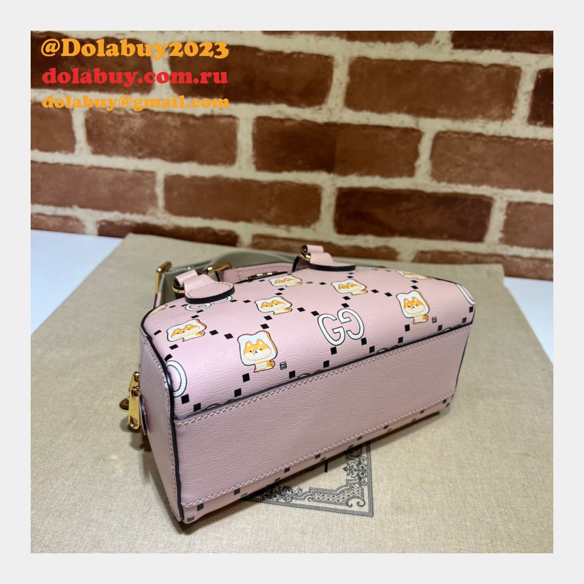 Replica Gucci 724606 Ophidia GG animal print High Quality bag