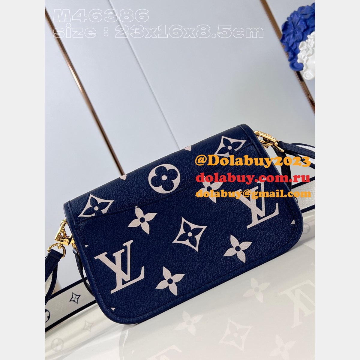 Dolabuy Diane Navy Fashion M47161 Louis Vuitton Knockoff Bag