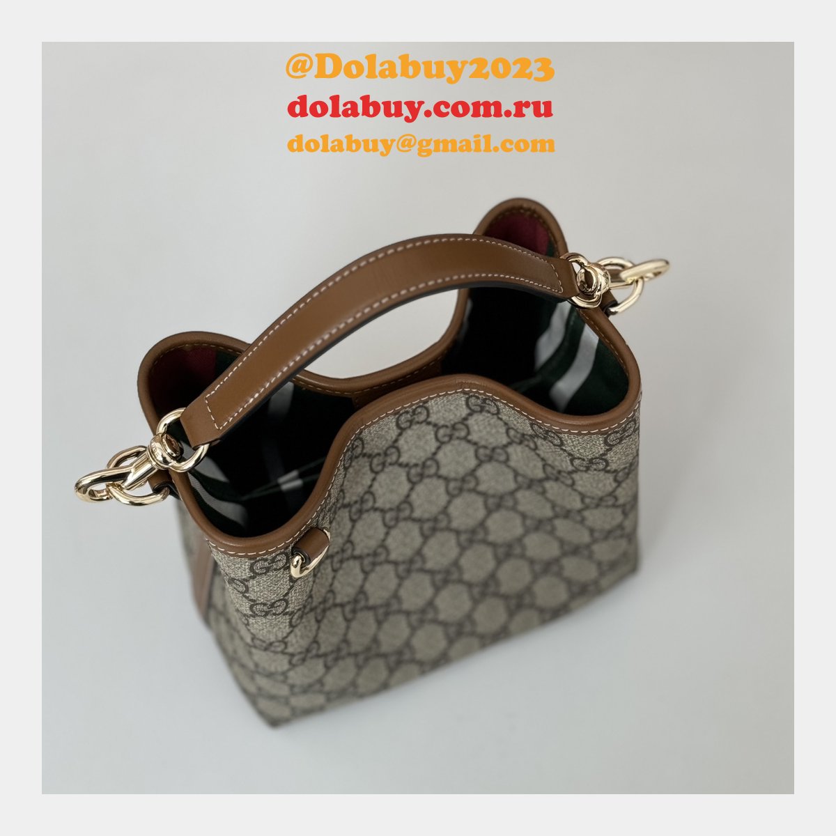 Fortok Copy Gucci Ophidia Bucket 1:1 Mirror 815118 Bag