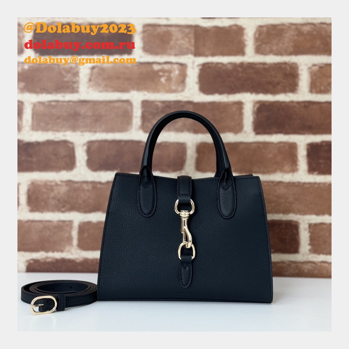 Gucci Mirror Replicas 795349 Small Tote Hook Closure Copy Bag