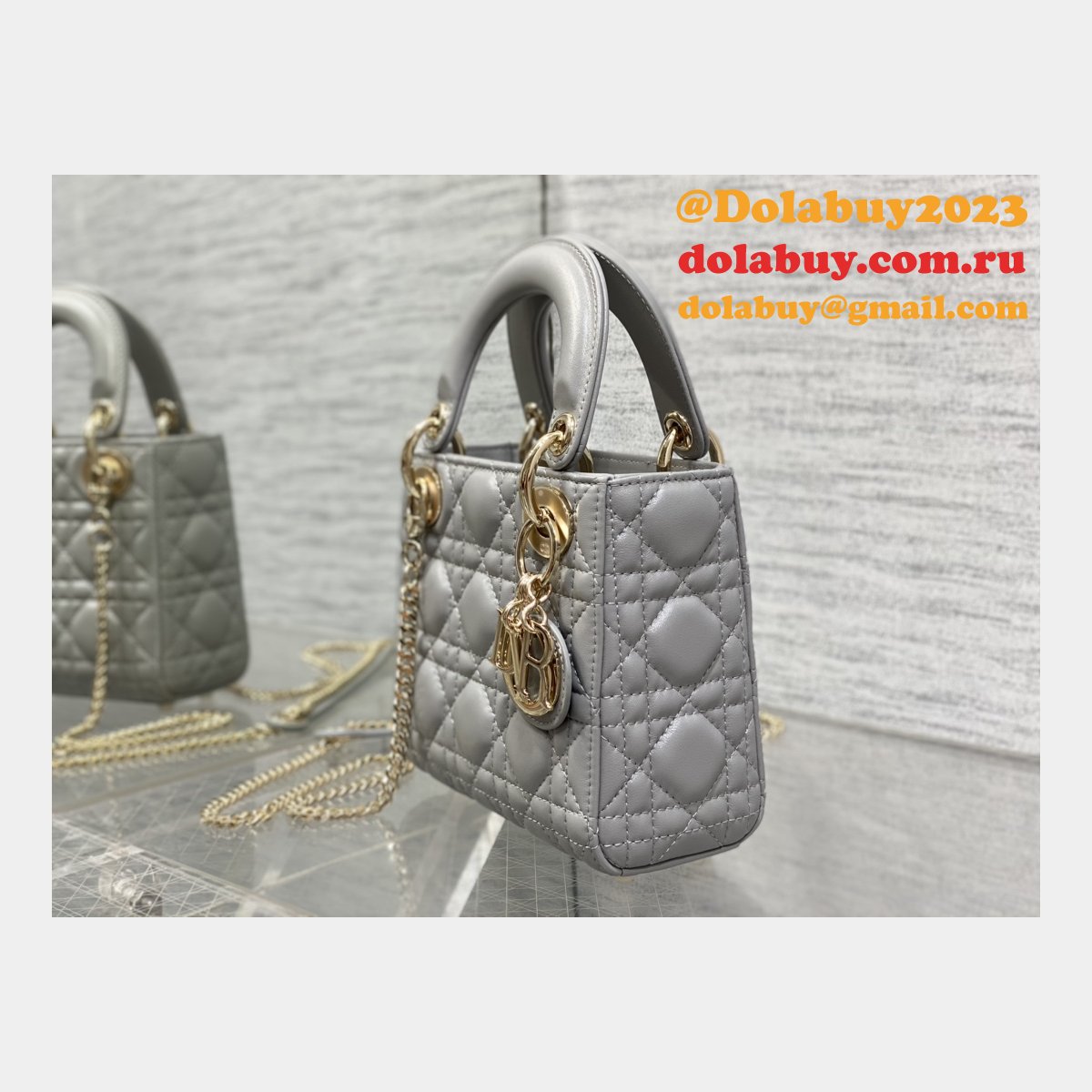 Top Quality DIOR lambskin mini lady bag 17cm