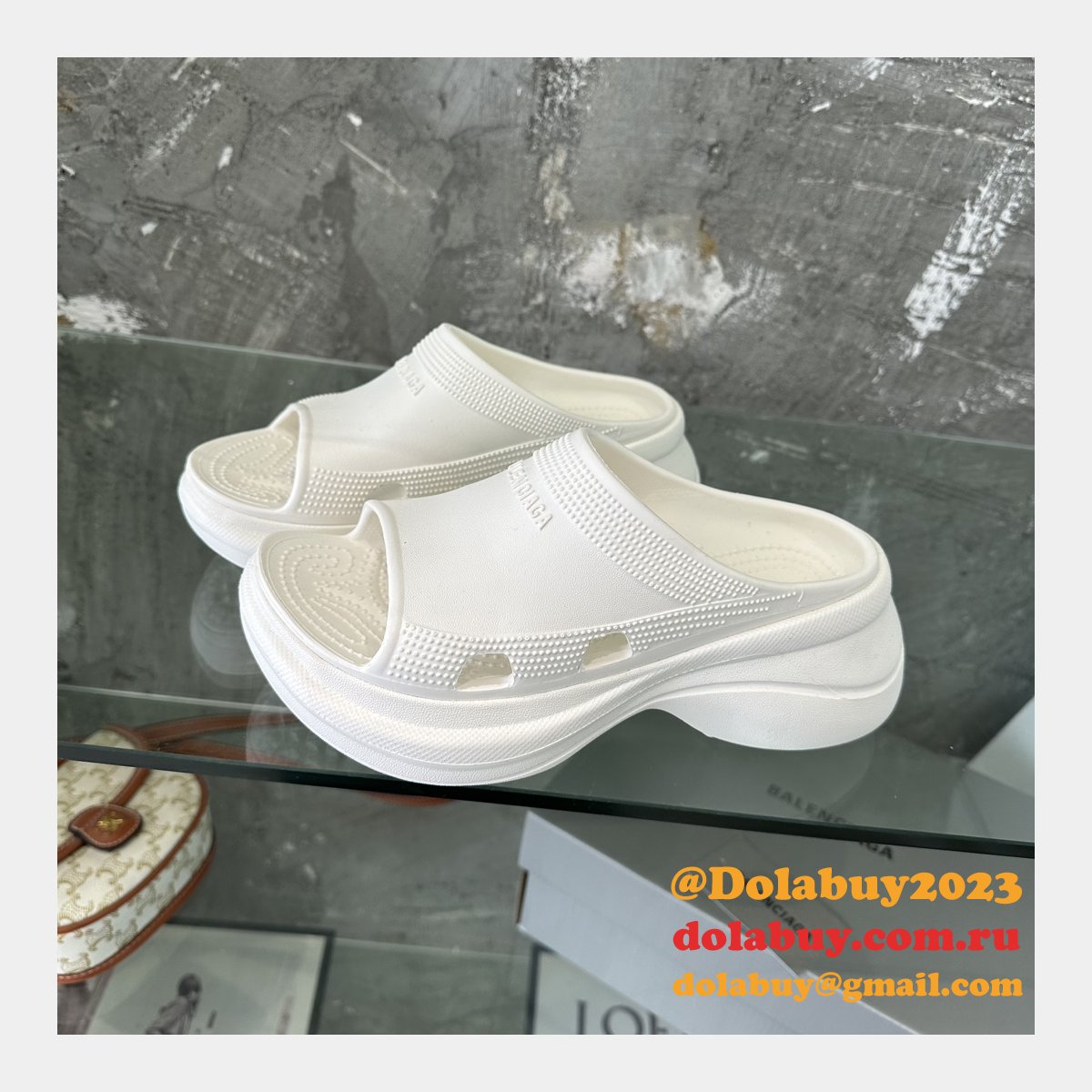 UA quality Balenciaga Slippers Perfect shoes