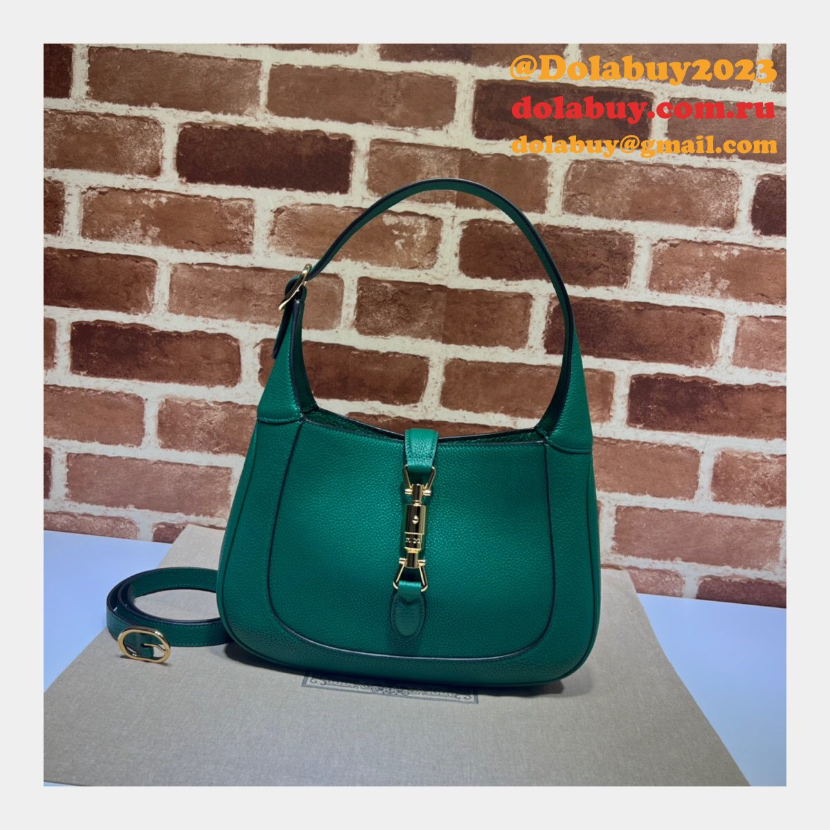 Best Quality Fake Gucci 636709 Jackie 1961 natural grain bag