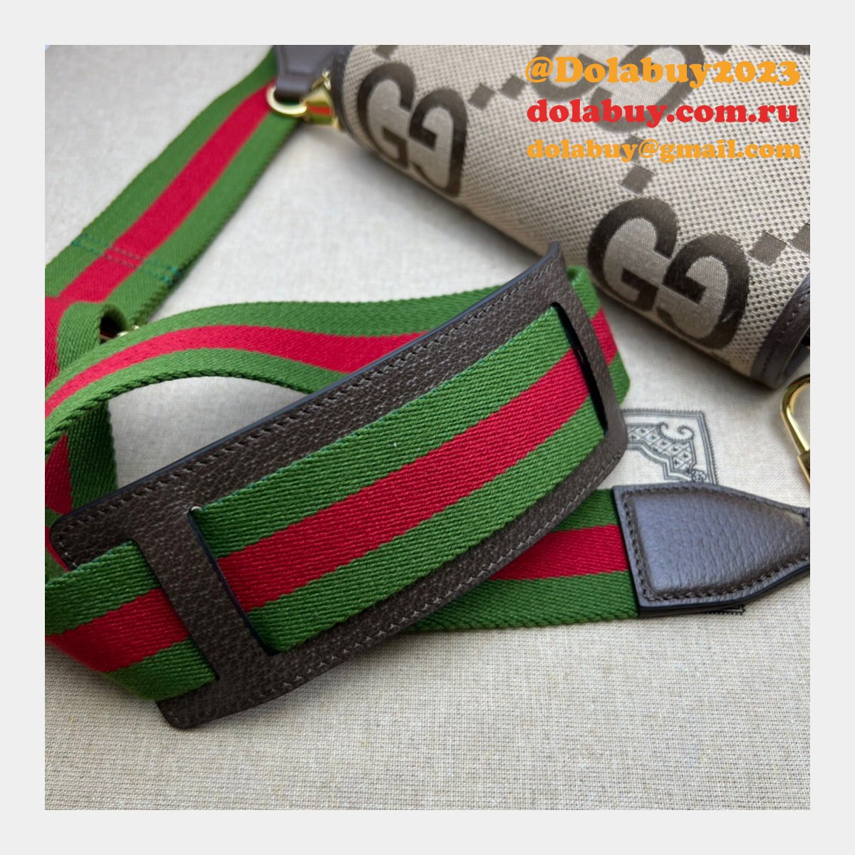 Gucci High Quality Replica Jumbo GG Canvas Shoulder 699438 Bag