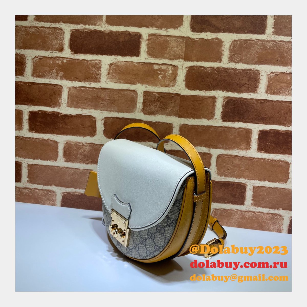 Replica Designer Gucci 644524 White Padlock small shoulder bag