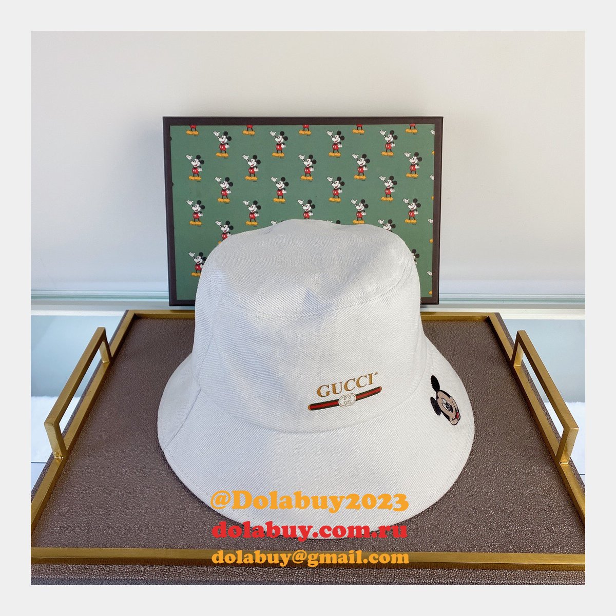 Cheap Gucci Mickey fisherman hat