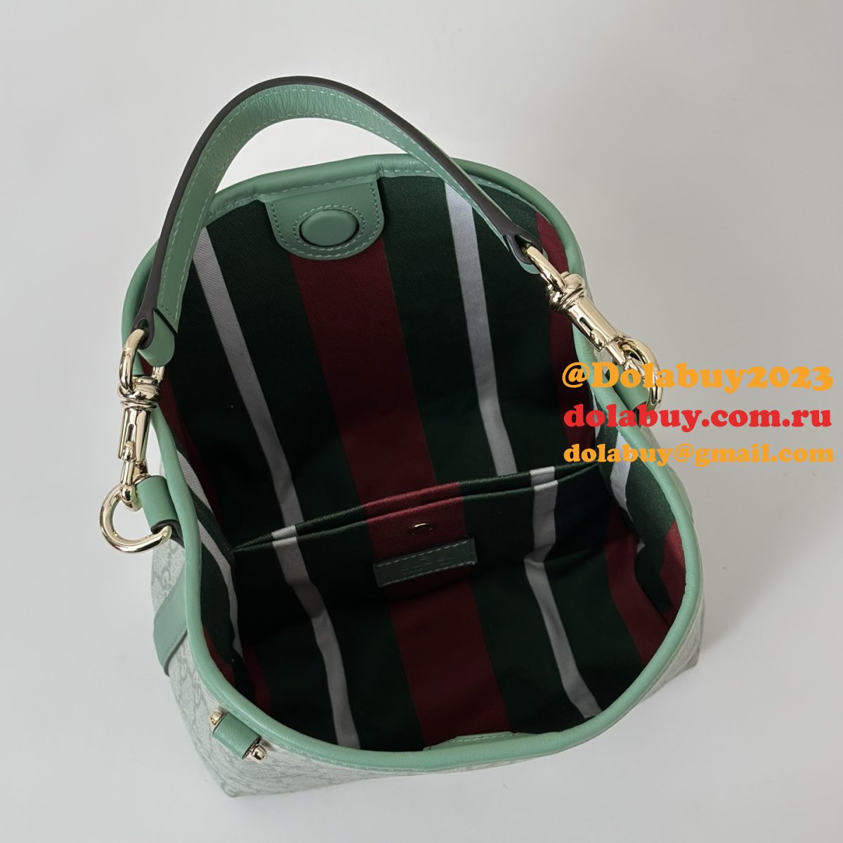 Gucci Shop The GG Emblem Mini Bucket 1:1 Mirror 815118 Bag