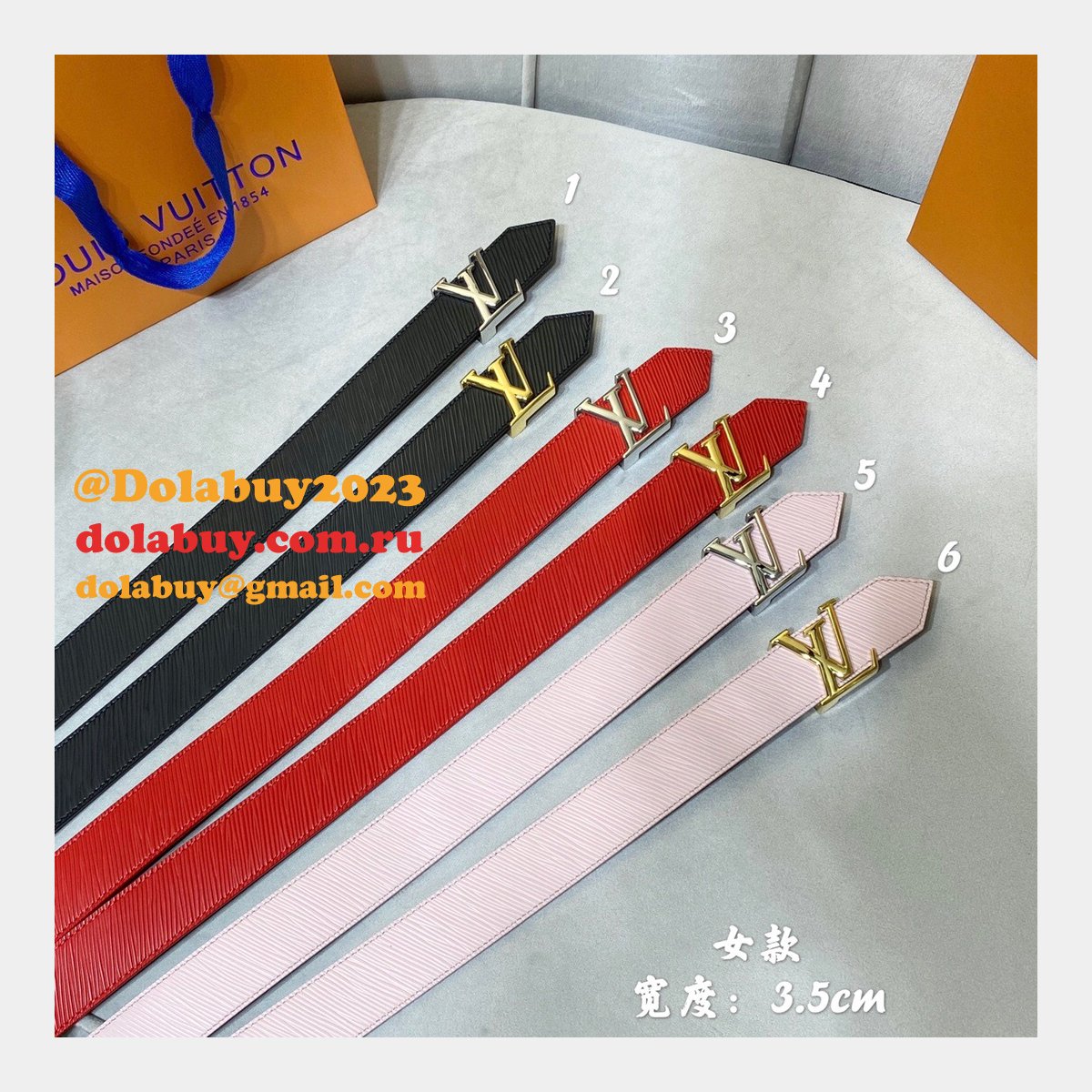 Louis Vuitton Signature Extra Long 35mm Belt Monogram Eclipse Canvas