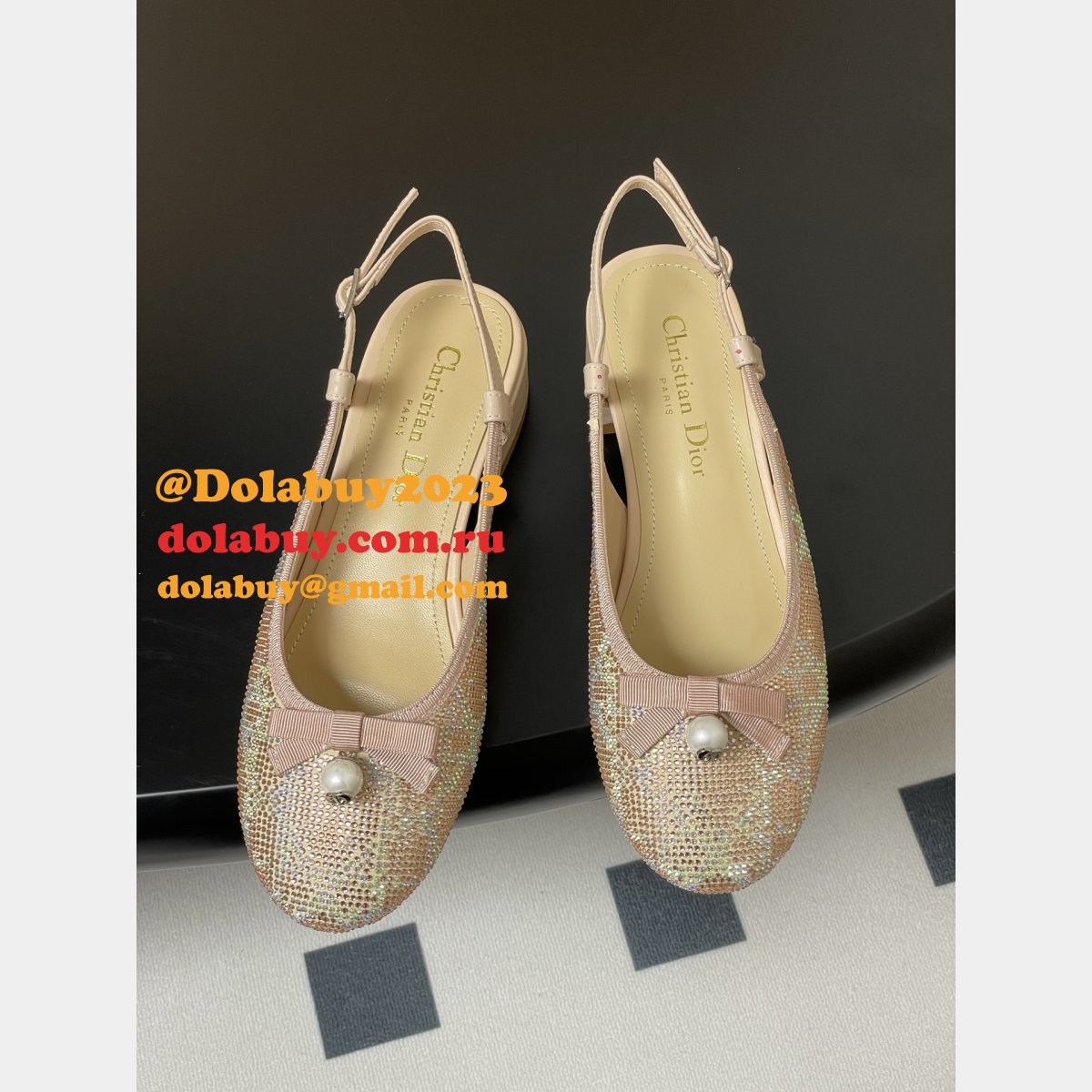 Luxury 2025 Dior Ballet Slingback Pump