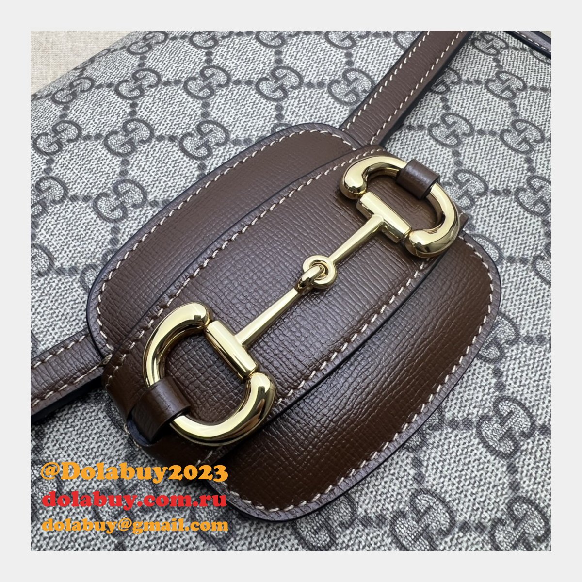 Gucci Horsebit 700457 Best 1955 Crossbody 1:1 Mirror Beige Bag