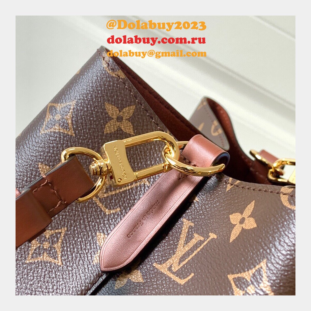 Luxury Replica Louis Vuitton Monogram Canvas Neonoe MM M44887 Bag