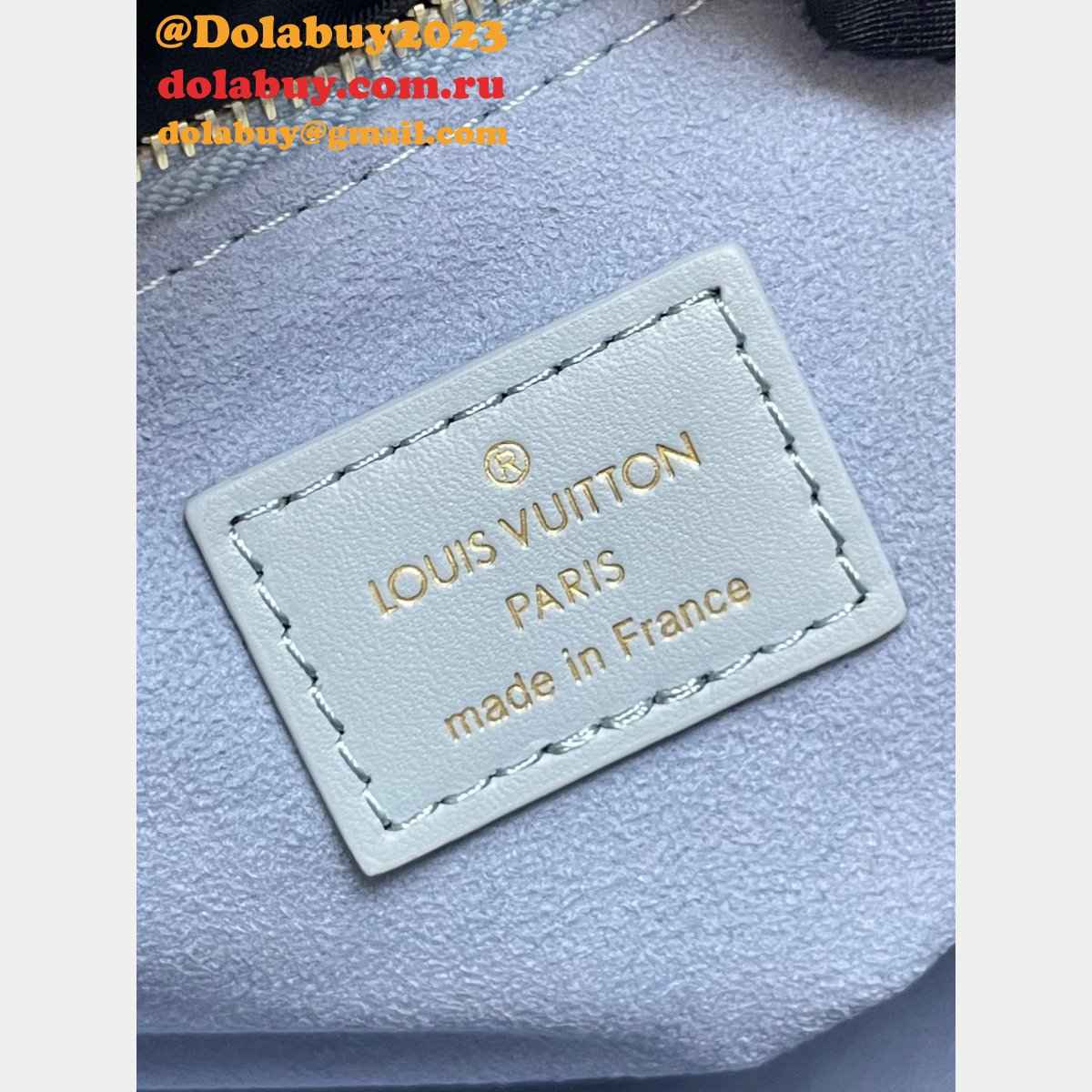 OnTheGo PM Monogram Empreinte Leather M46840 Blue Louis Vuitton Fake Bag