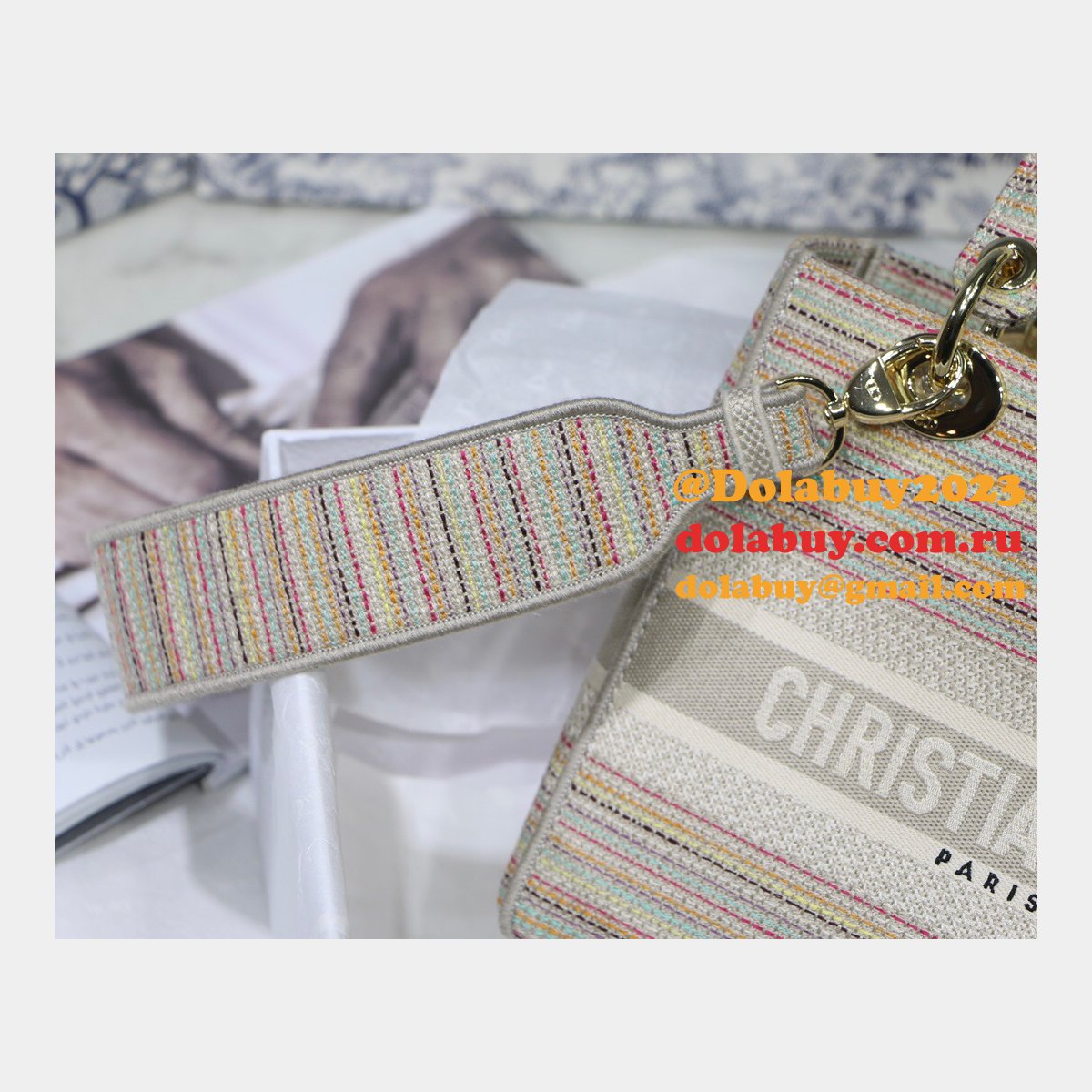 Lady Christian Dior Best 24cm Lady D-Lite Replica Bag