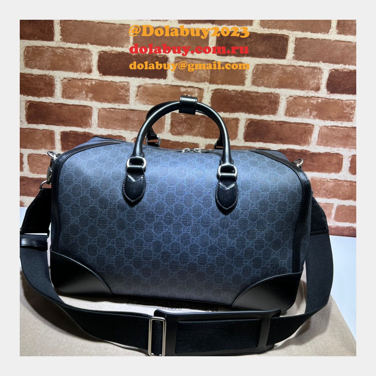 Replicas Gucci 696014 Duffle Interlocking G GG Supreme Bag