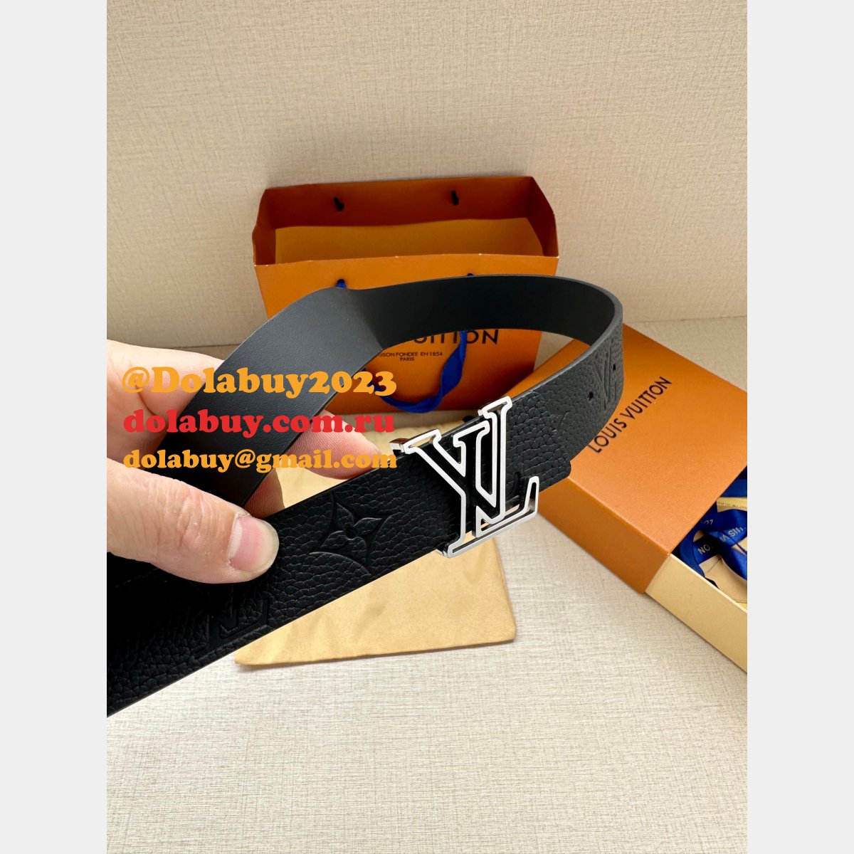 New High Quality Luxury Louis Vuittons Leather Belt Designer Belts