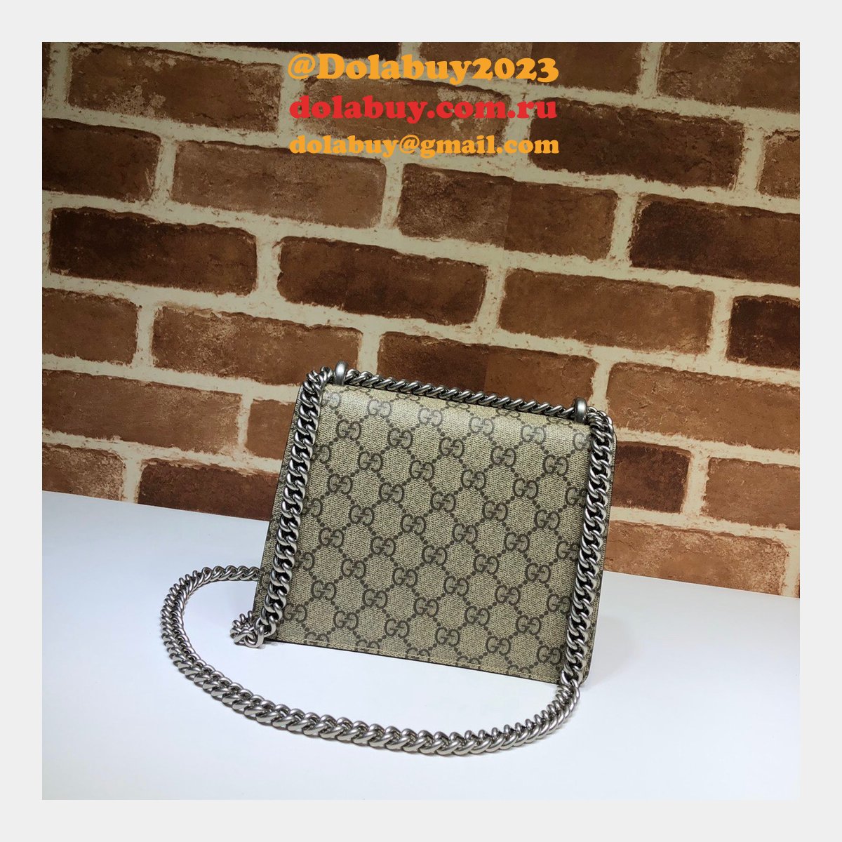 G*u*i replica dionysus gg supreme mini 421970 red fake bag