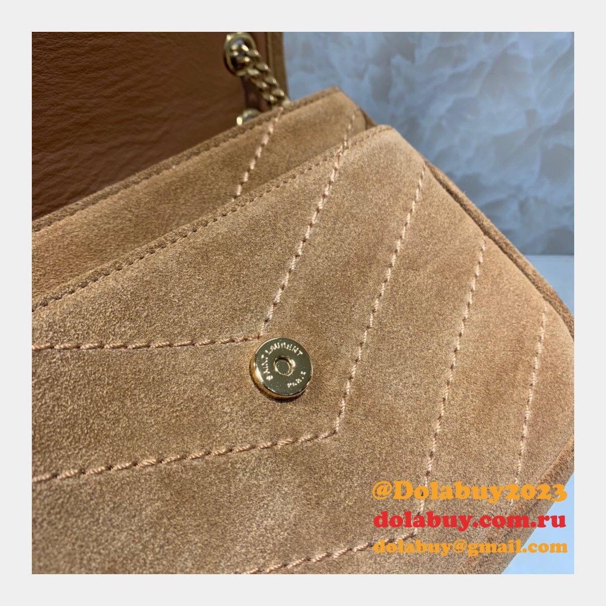 Ysl Saint Laurent niki mini Top Quality 22cm Brown Bag