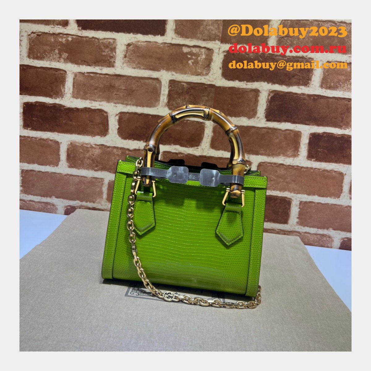 AAA Quality Replica Gucci Diana lizard 675800 bag