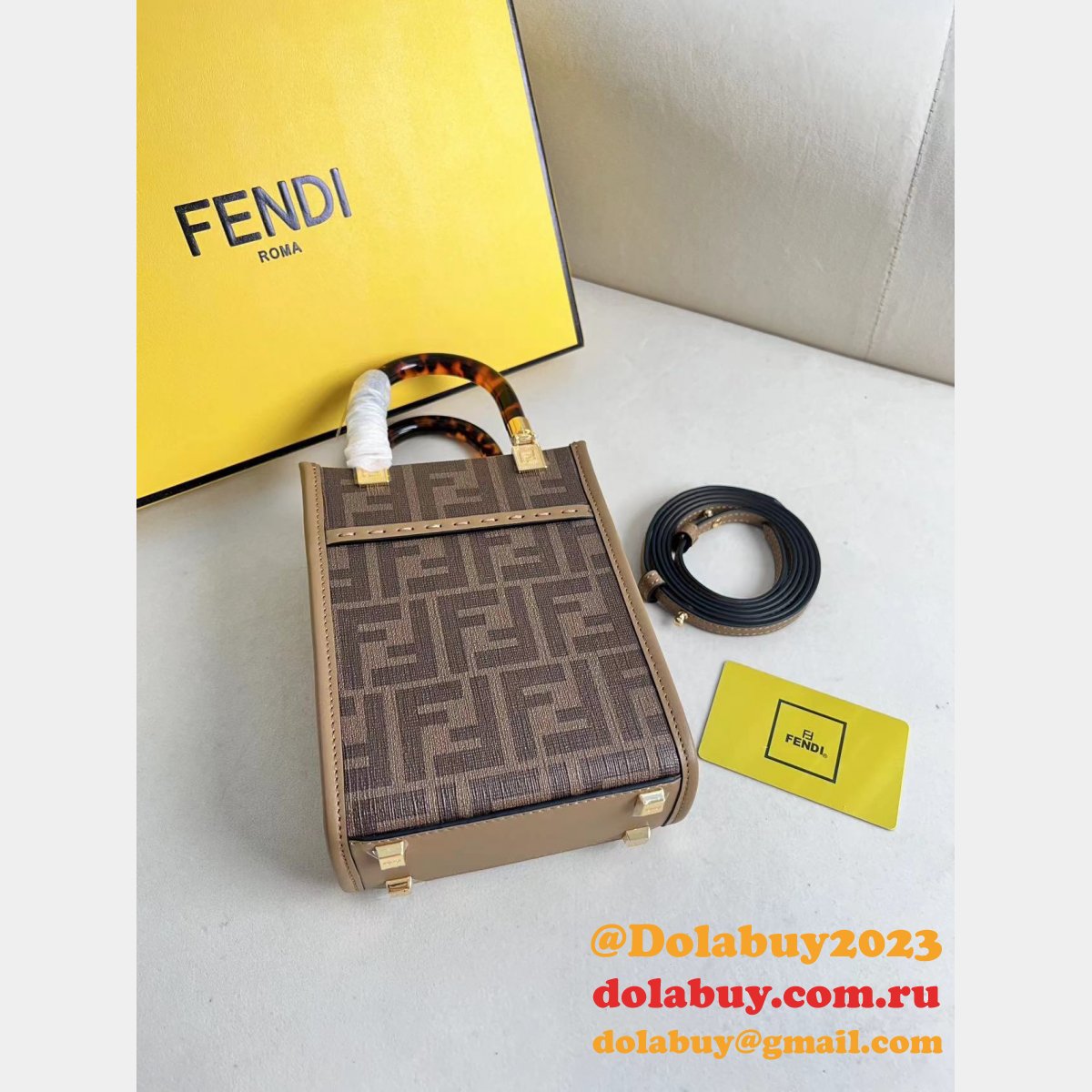 7 Star FENDI ROMA Sunshine mini handbag