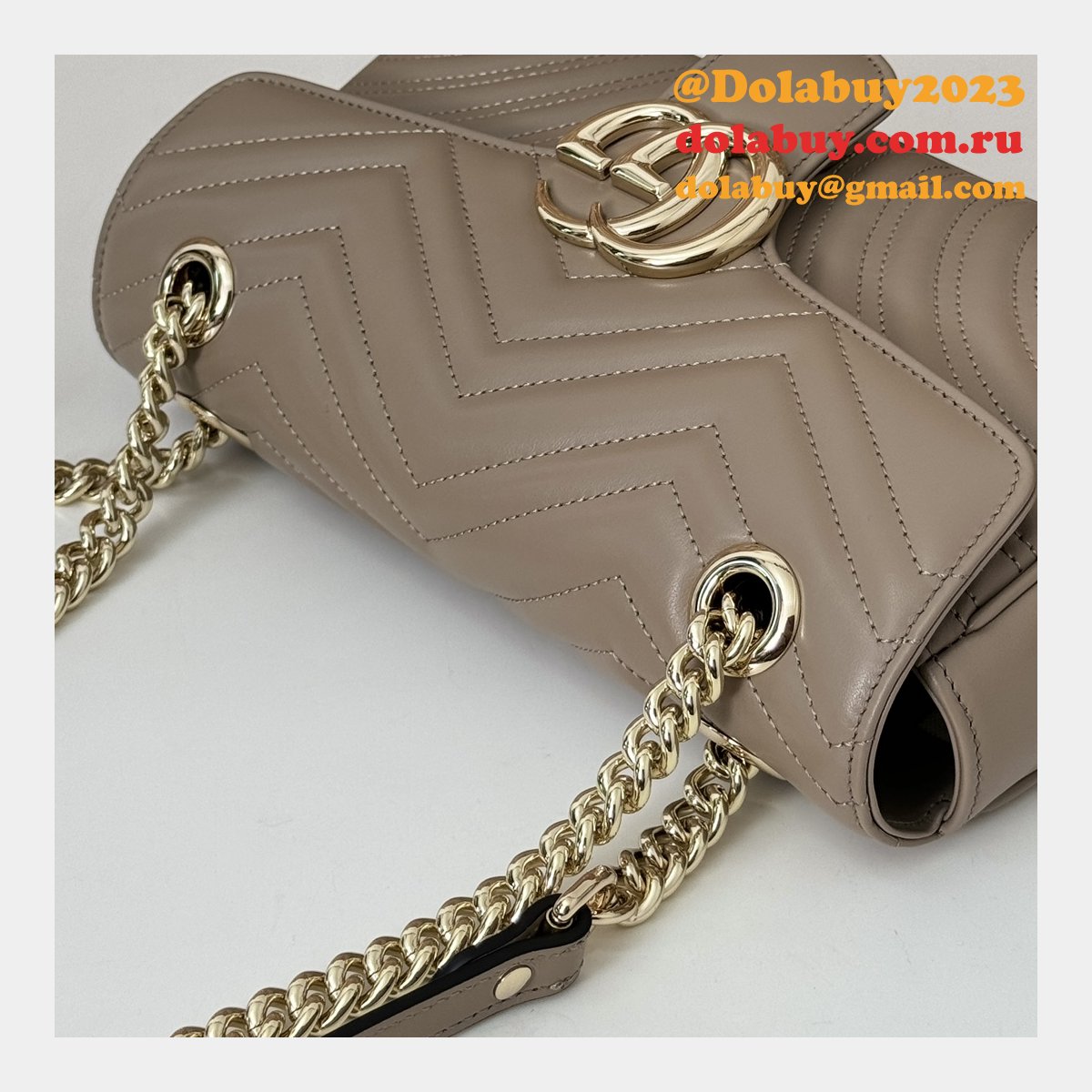 Gucci Designer GG Marmont 443497 Small Shoulder Fake Bag