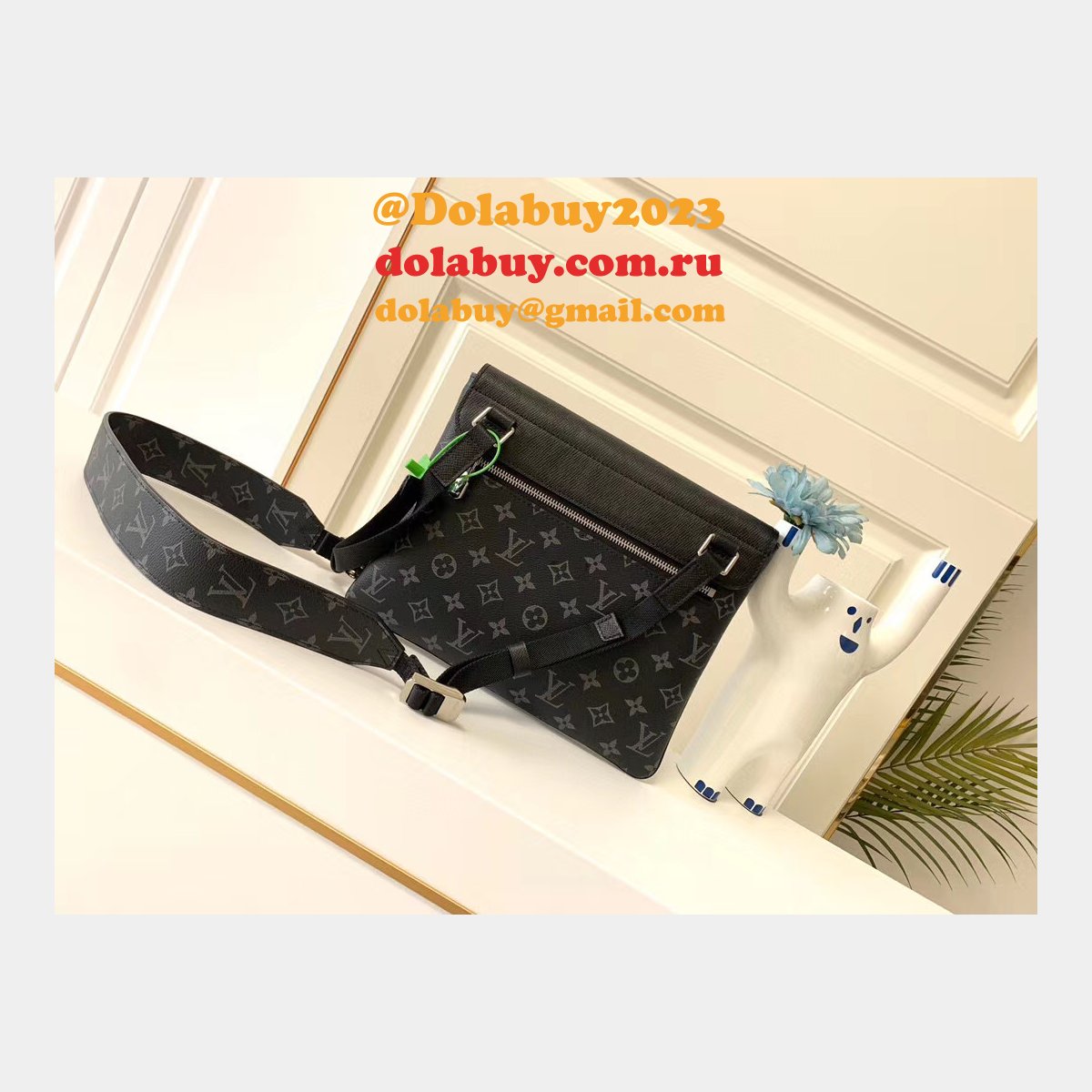 Louis Vuitton Outdoor Flap Messenger K45 M30413 Black Bags