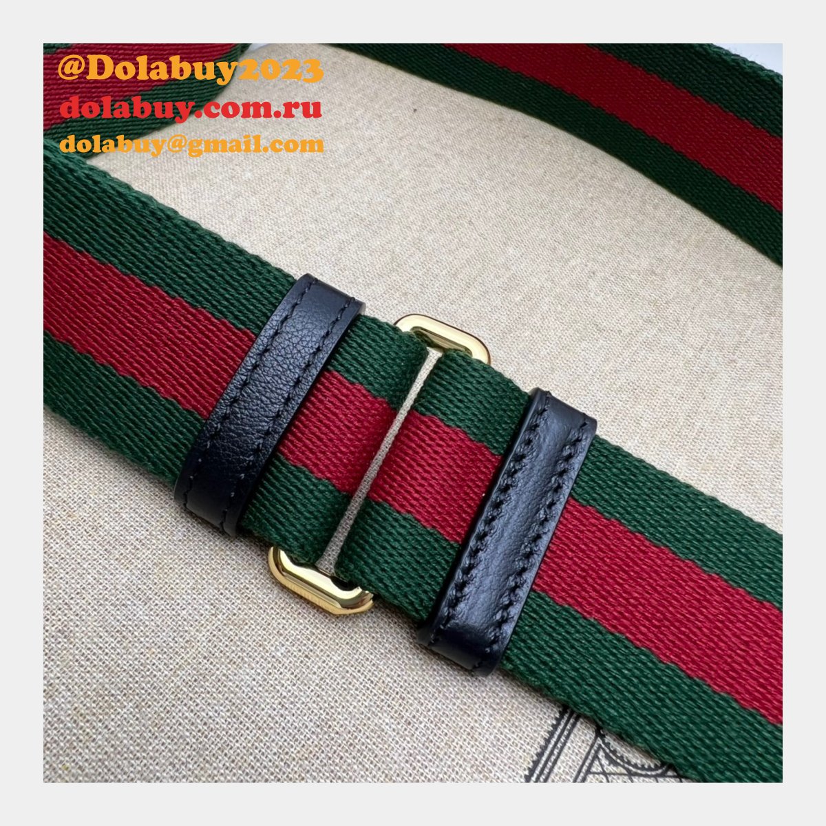 G*u*i 724599 blondie 1:1 mirror black 7 star bag