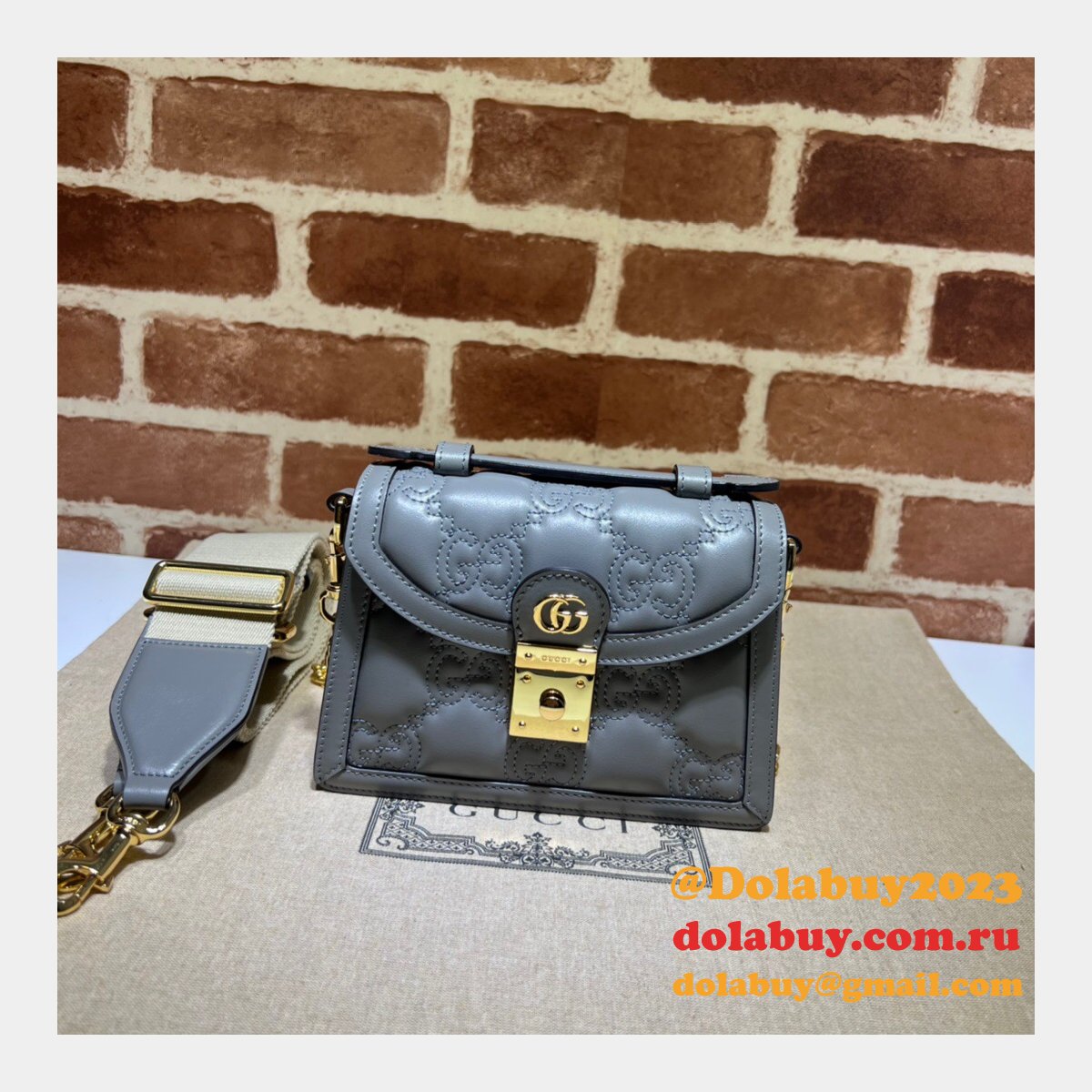 Gucci Fashion GG matelassé 724499 top handle Replica bag