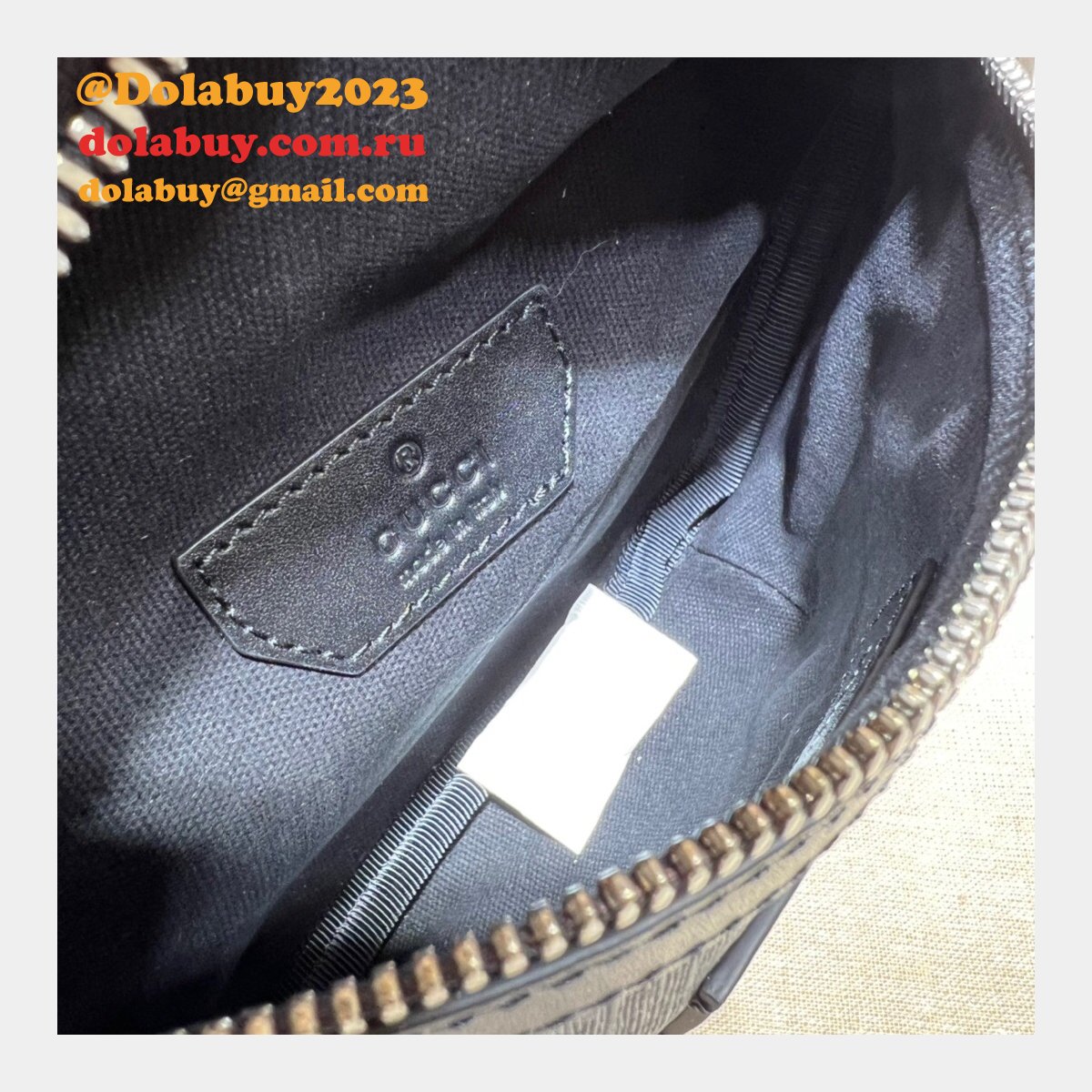 Best Quality Fake Gucci GG 675181 Black Belt AAA+ Bag