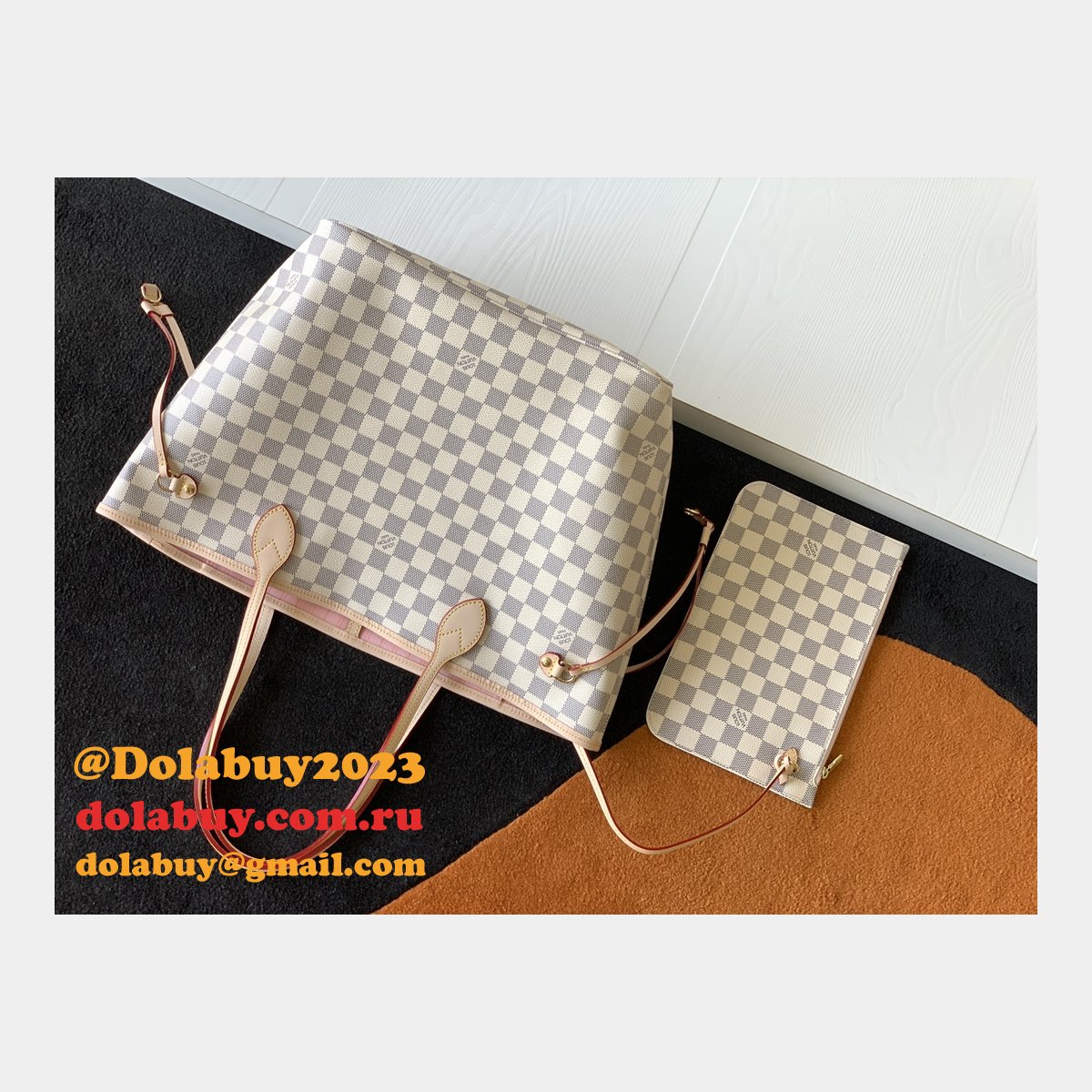 HIGH QUALITY LOUIS VUITTON NEVERFULL MM DAMIER CANVAS N41605