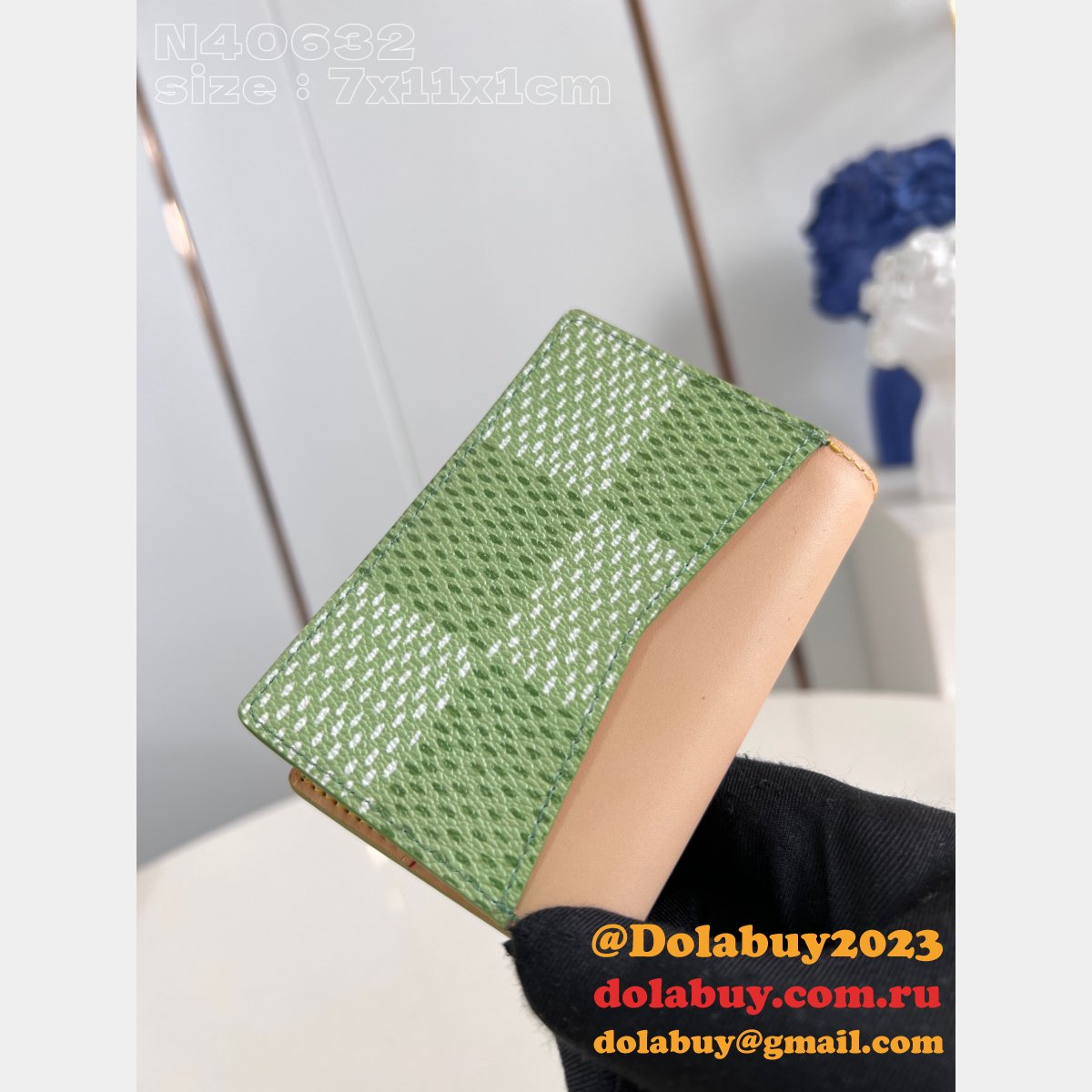 Pocket Organizer Slender Wallet Damier Louis Vuitton Fake Bag