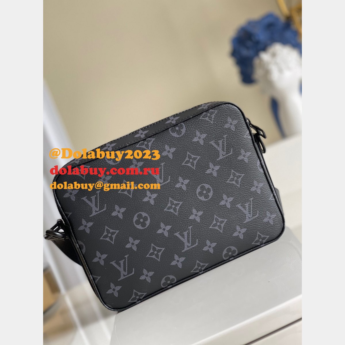 Louis Vuitton Replica Steamer Messenger Monogram Eclipse Canvas M45585