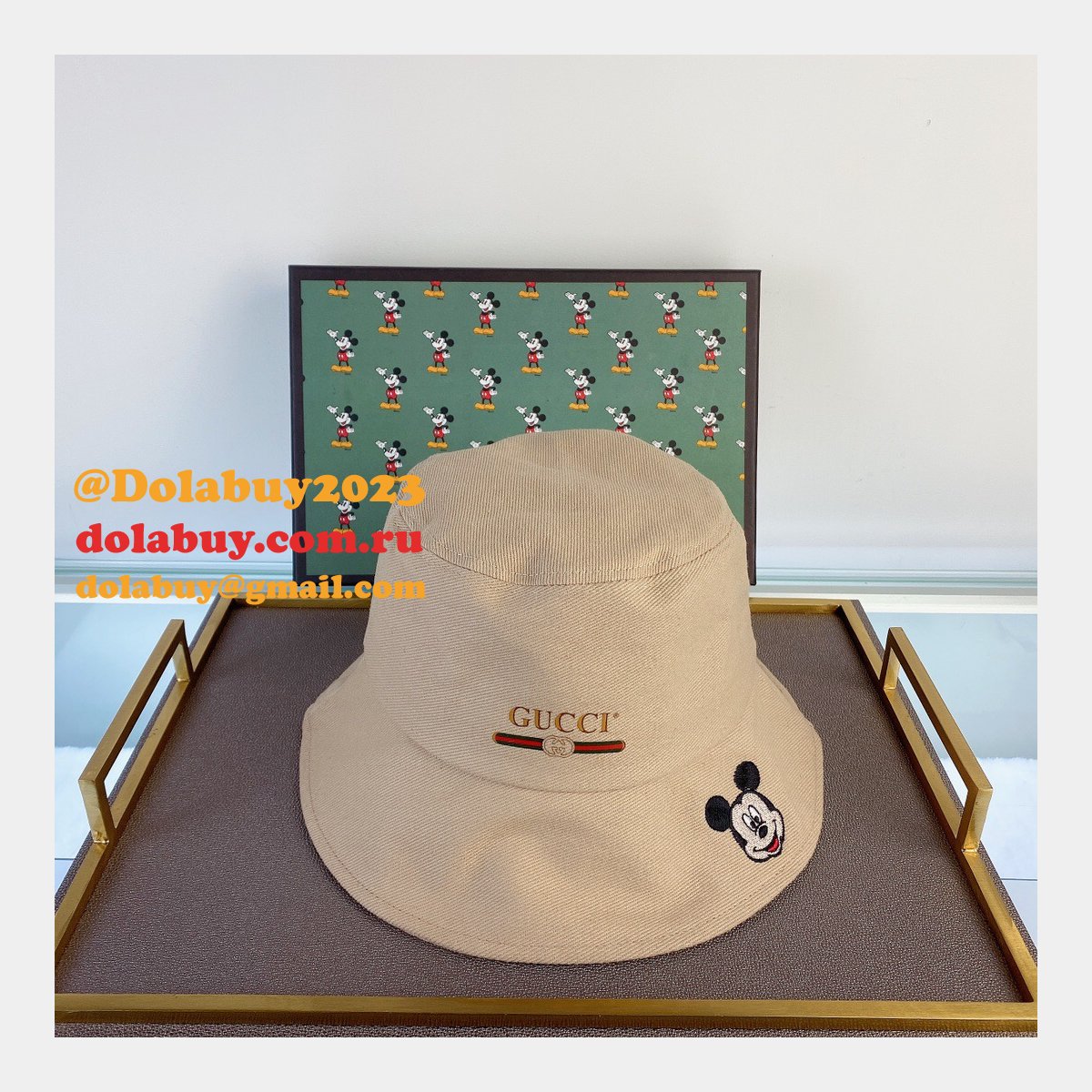 Cheap Gucci Mickey fisherman hat