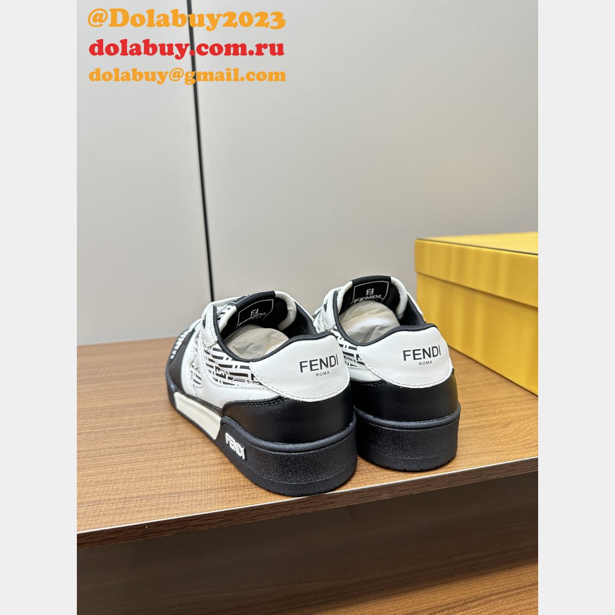 Fendi Match Low-Top Sneakers