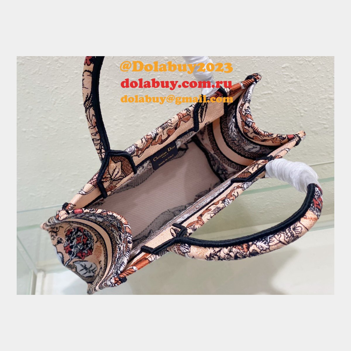 Christian Dior Tote CD Book Tote First Copy Replica Bag