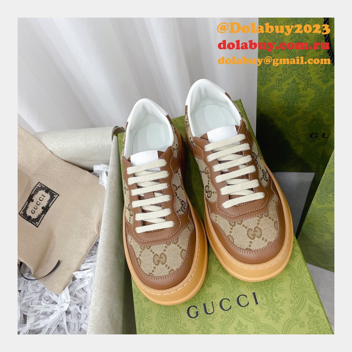 G*u*i replica gg logo shoes online