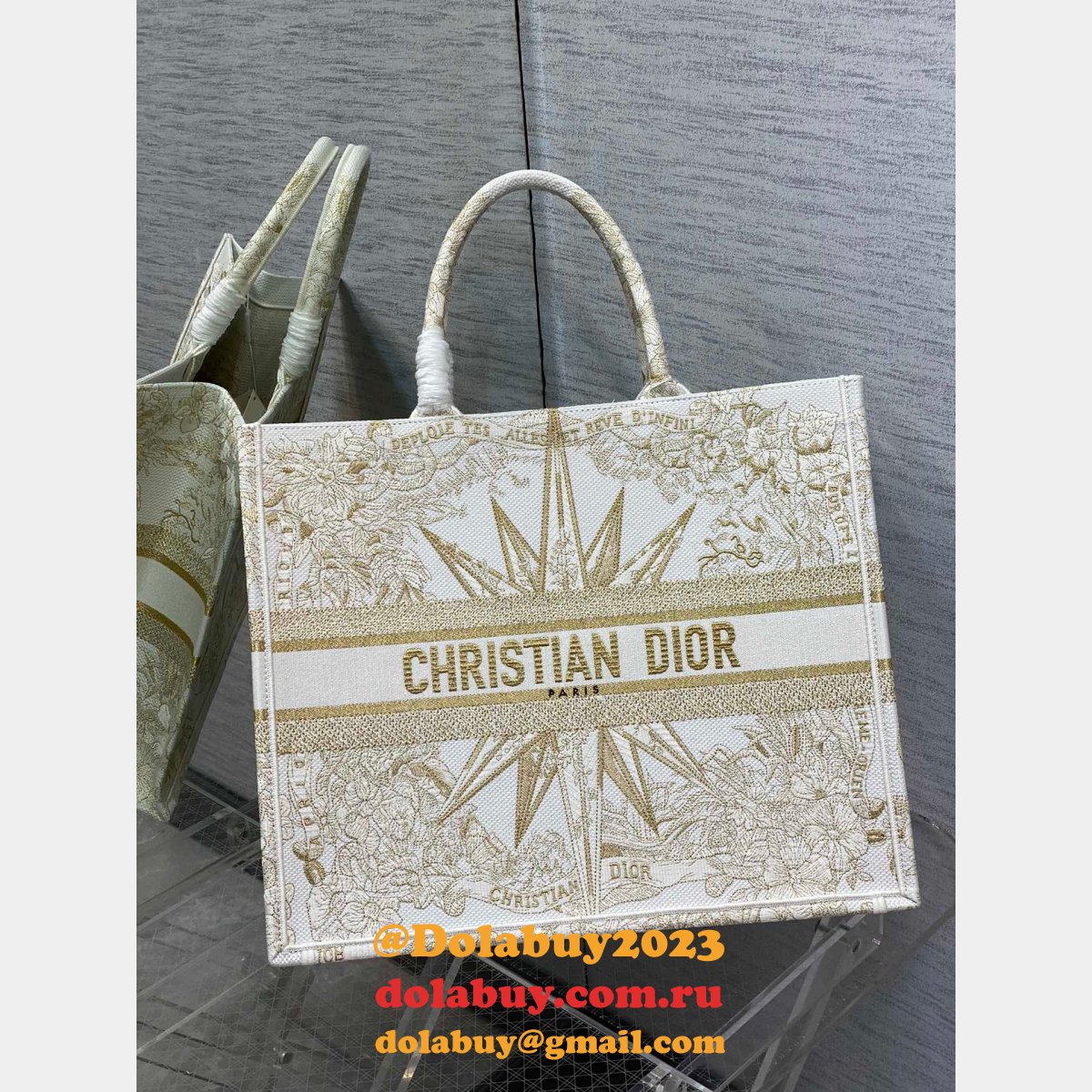 Christian Dior CD Book Tote 26.5/36/41.5 Replica Wholesale