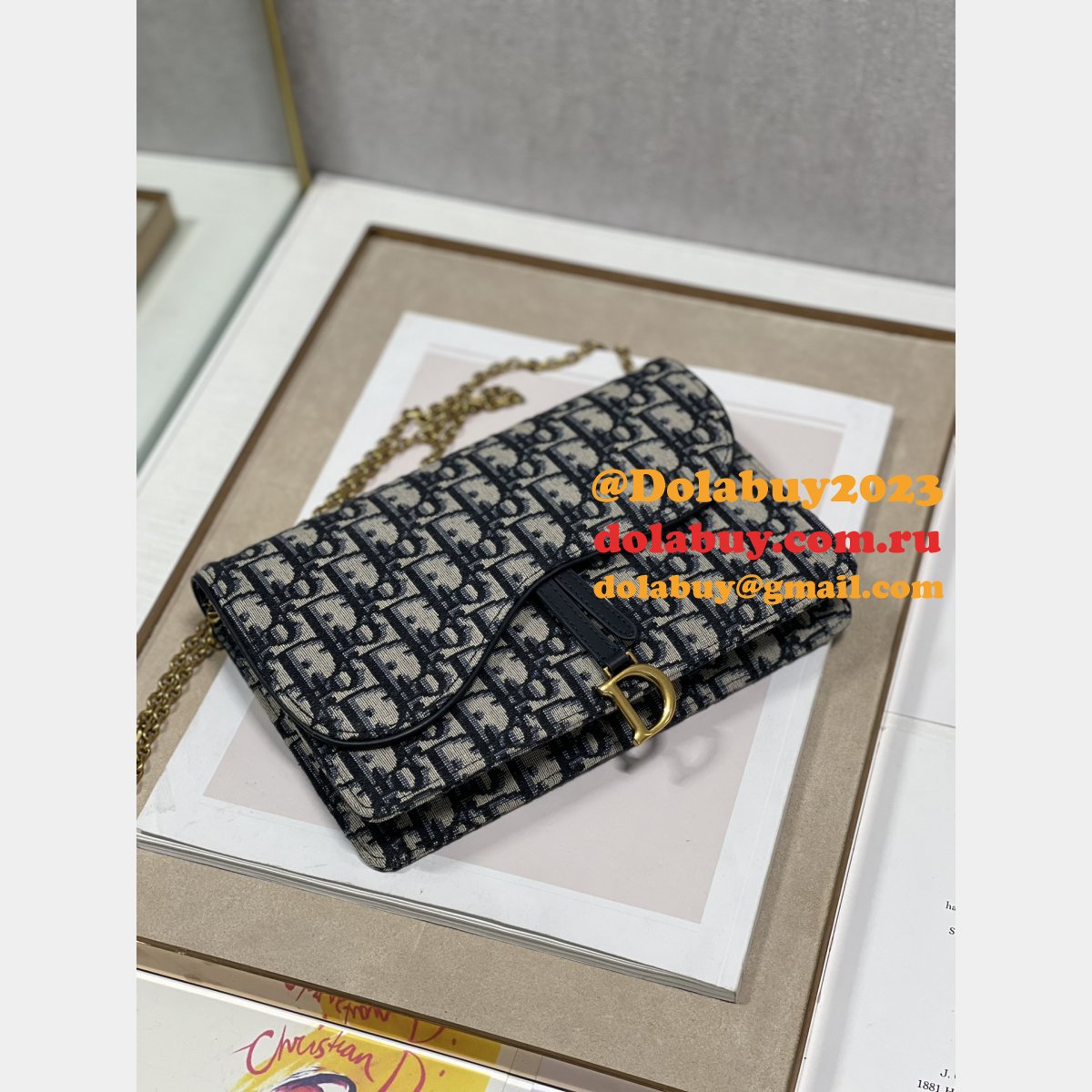 Best Designer Replica Christian Dior Oblique Tote Clutchs Bag