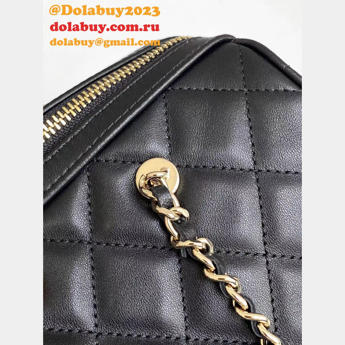 Wholesale AP4474 Black Replica Classic Clutch With Chain Bags