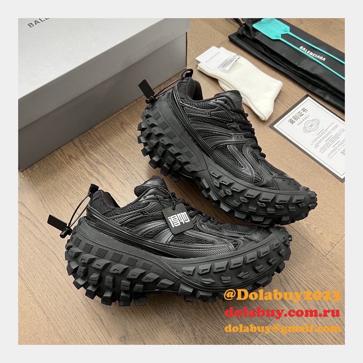 Replica Balenciaga Duplicate Defender Extended-sole Sneakers