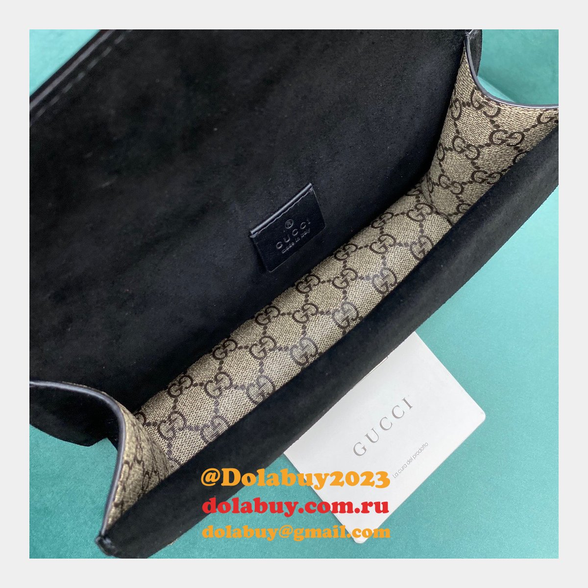 top G*u*i dionysus small chain shoulder 499623 black